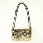 Imagen del bolso Iconic 1969 nano dorado y negro de la marca Rabanne para mujer - Temporada Primavera-Verano 2026 - Vista Trasera