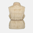 Vestes Giacca Senza Maniche Joui Moncler Beige Femme