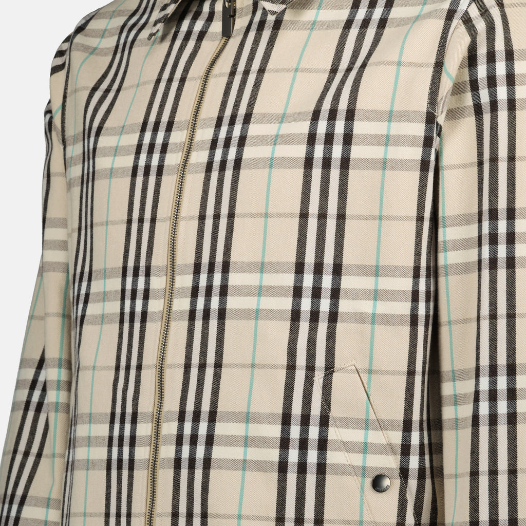 Jacken Gepunktete Harrington-Jacke Burberry Beige Homme