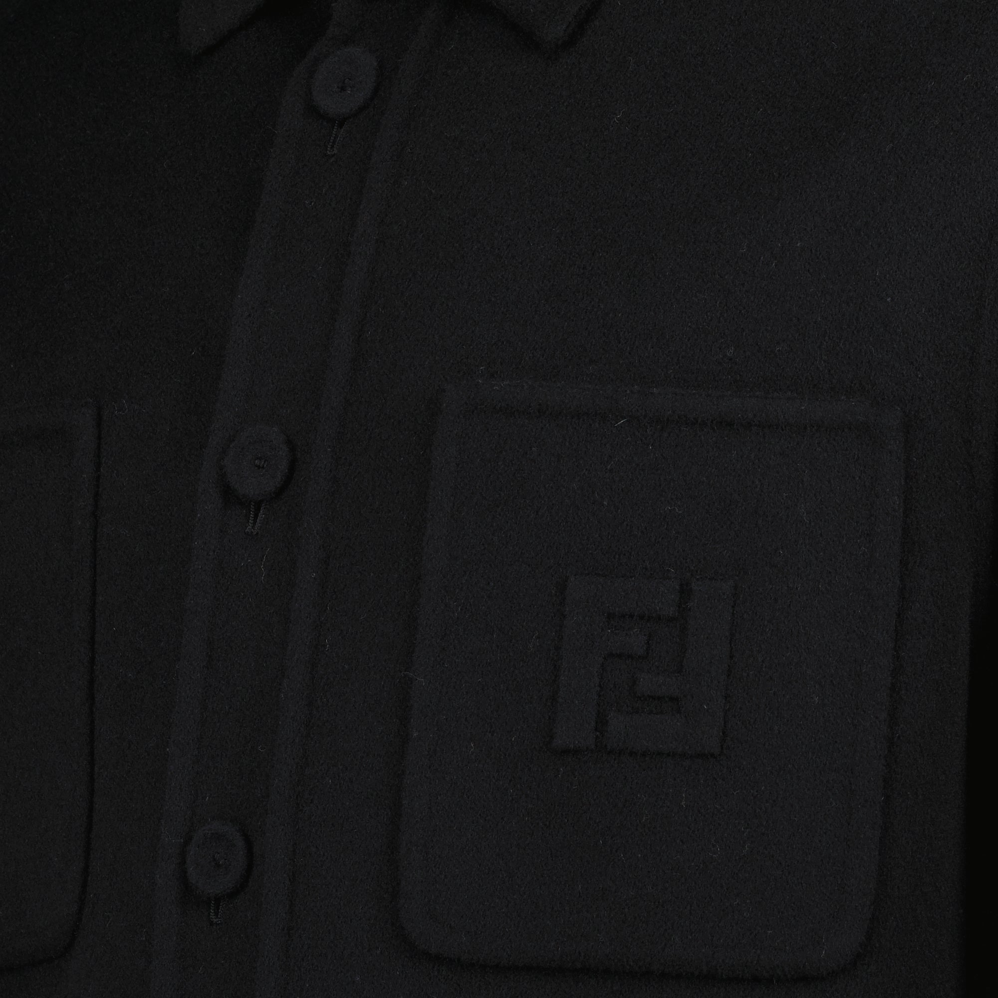 Image de l'article Veste en laine noir de la marque Fendi pour Homme - Saison Automne-Hiver 2025 - Vue détaillée_1