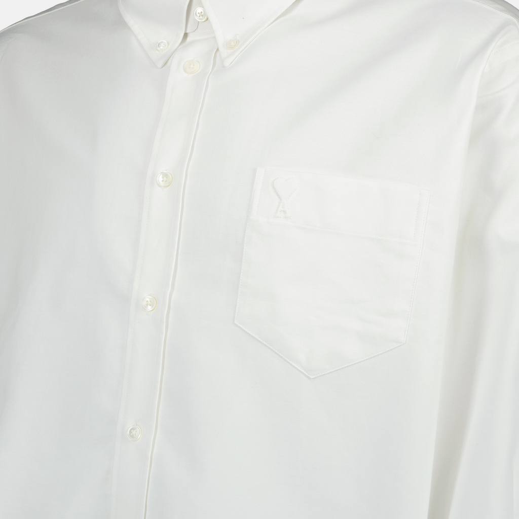 Chemises Chemise Ami de coeur oversize Ami PARIS Blanc Unisexe