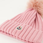 Chapeaux, casquettes et bonnets Bonnet à pompon Moncler Rose Femme