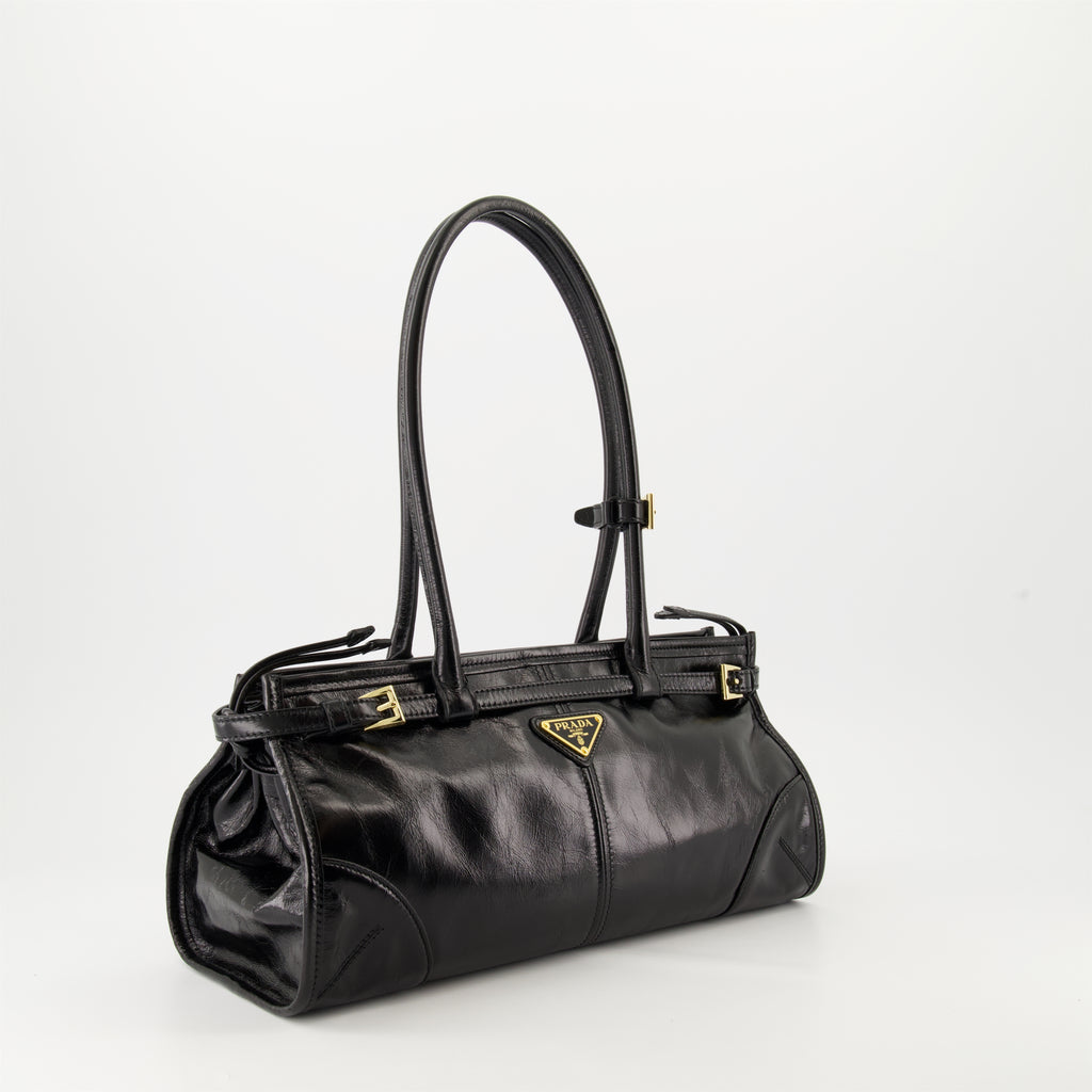 Sacs à main et épaule Sac en cuir Prada Noir Femme