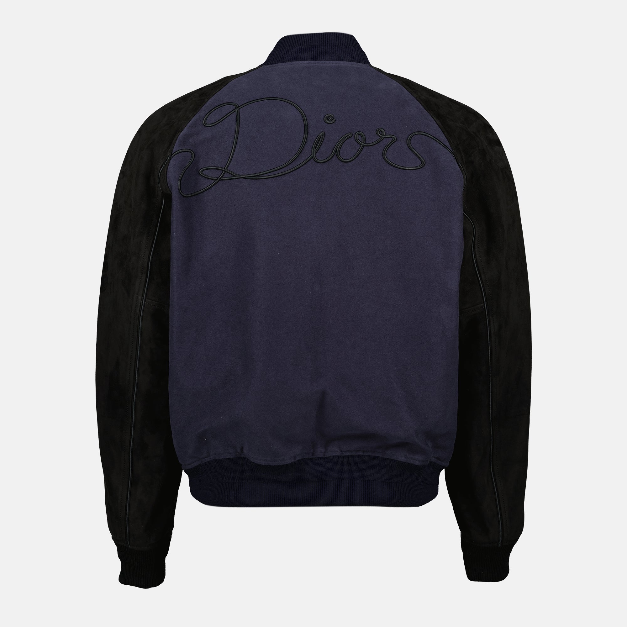 Imagen del artículo Chaqueta Varsity azul marino de la marca Dior para Hombre - Temporada Primavera-Verano 2026 - Vista Trasera
