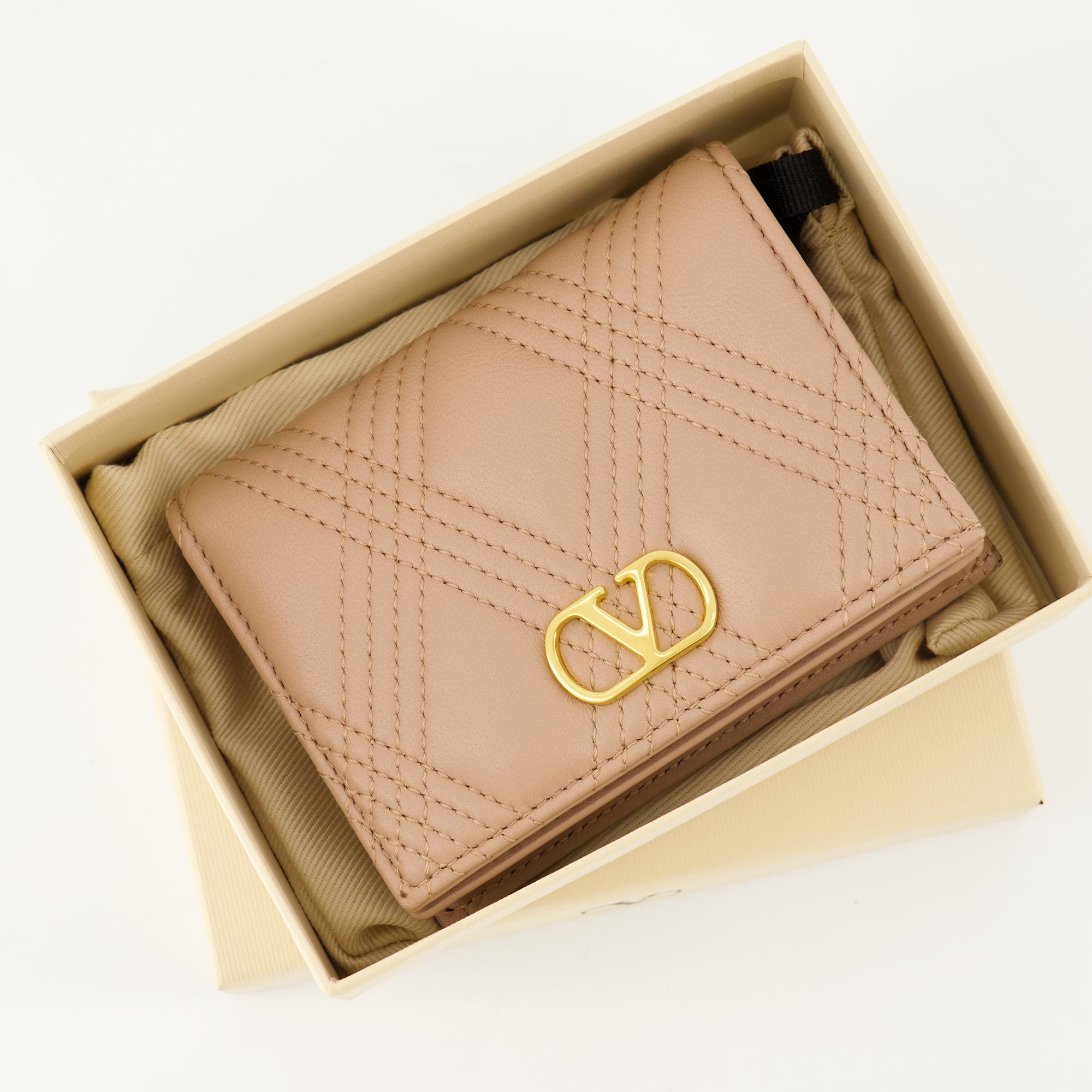 Petite maroquinerie Quiltie 67 Geldbörsen Valentino Garavani Rose Femme