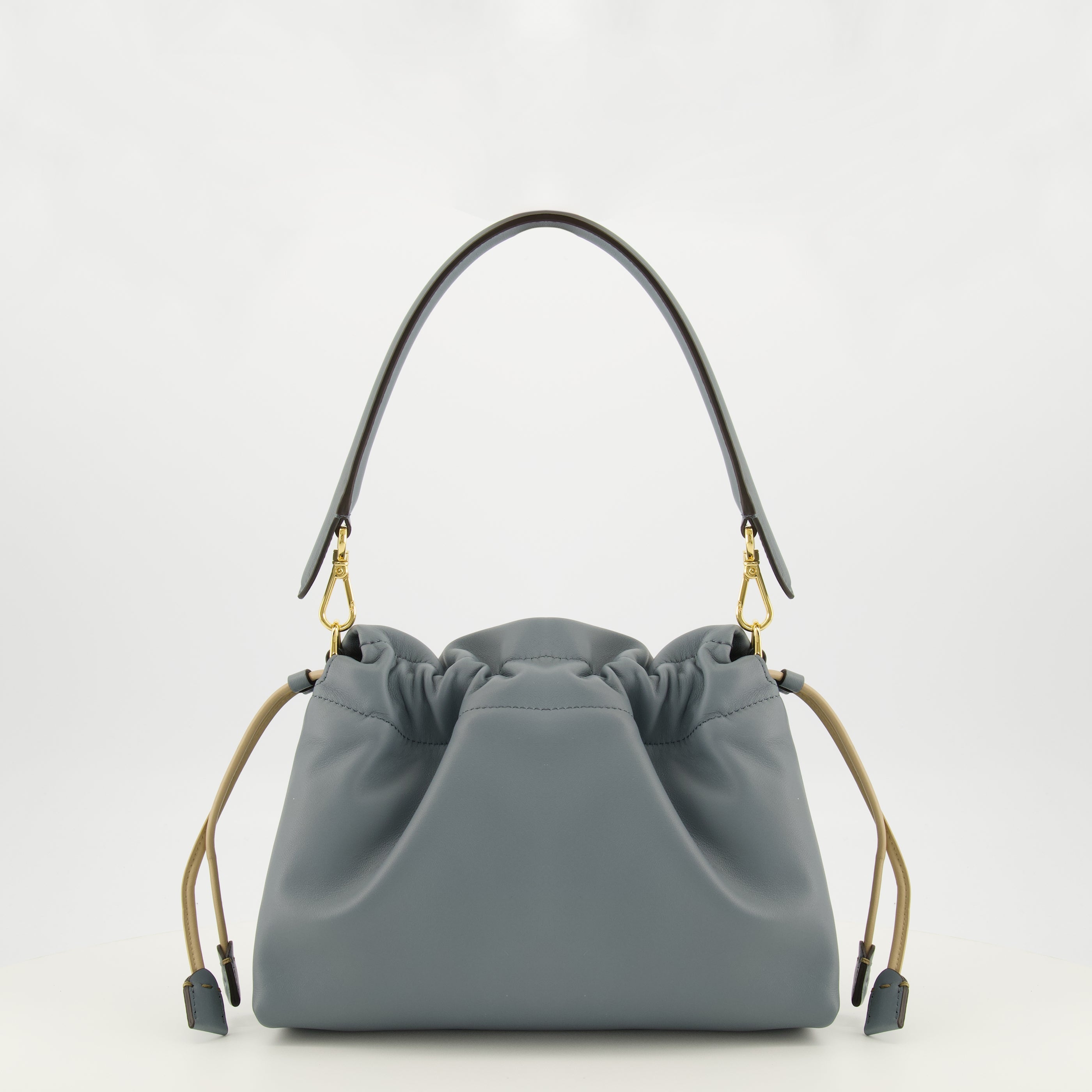 Sacs à main et épaule Sac Mamma Baguette medium en cuir bleu Fendi Bleu Femme