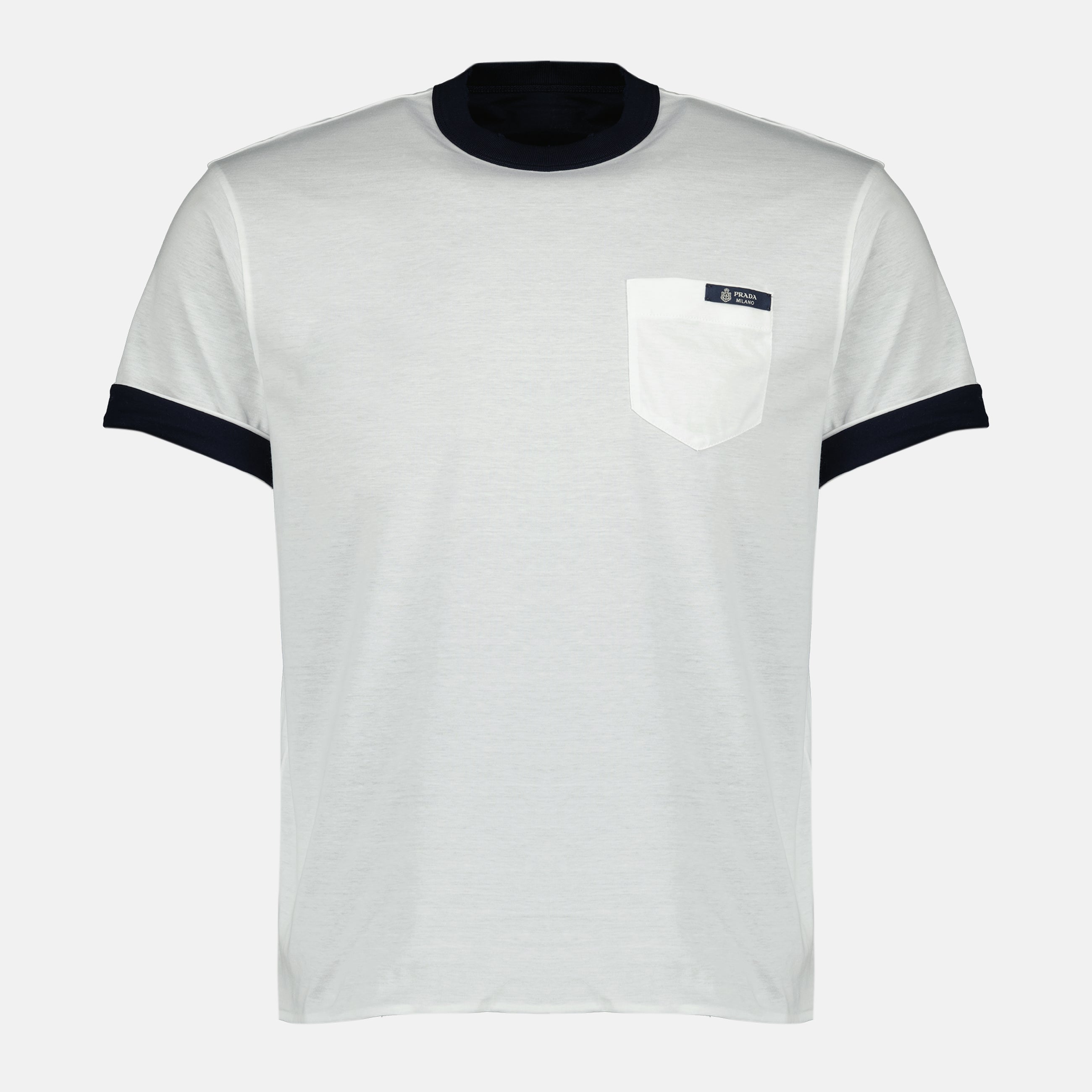 Bild des Prada Herren T-Shirts aus Baumwolle mit Wendefunktion - Frühling-Sommer 2026 - Vorderansicht