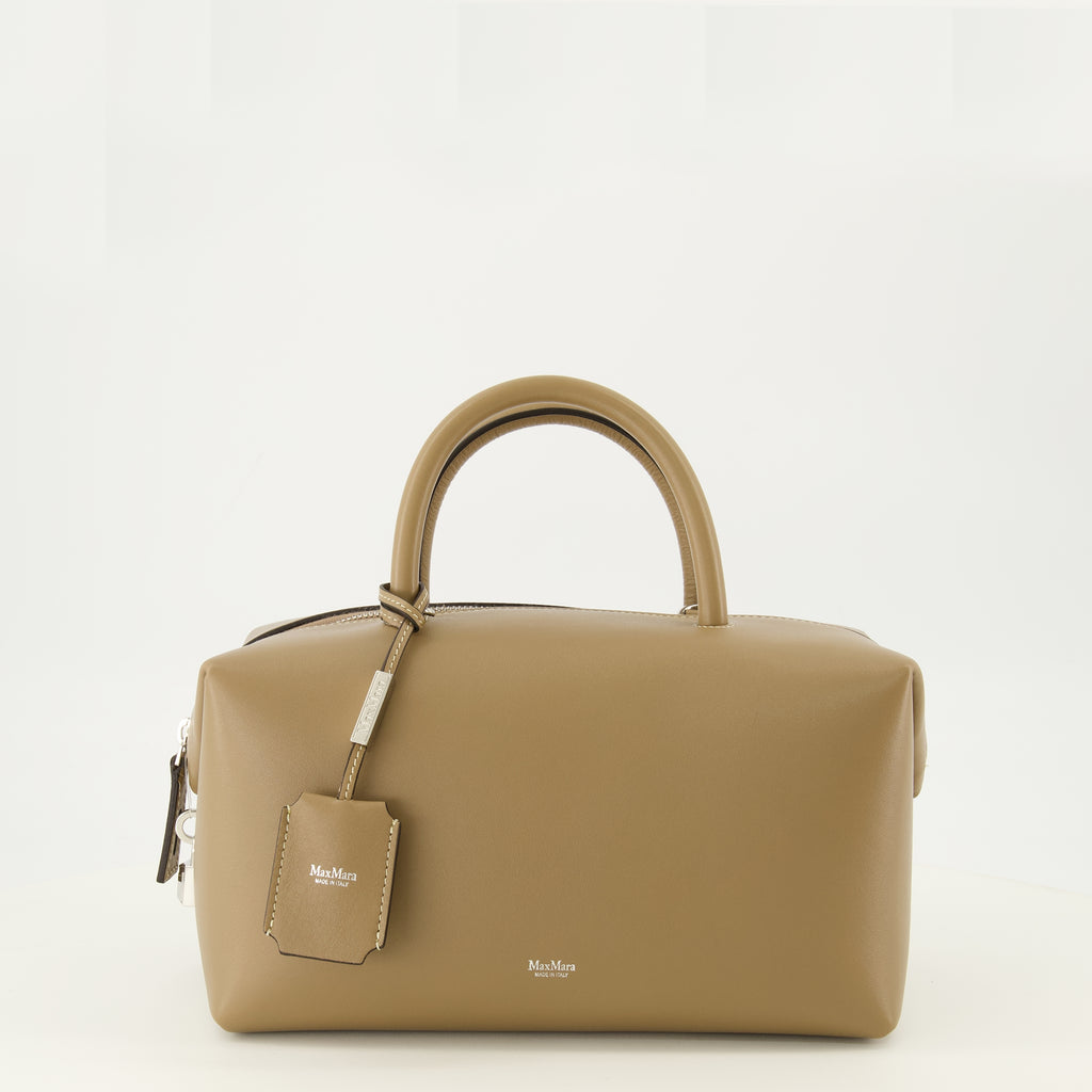 Sacs à main et épaule Mala Boston de Couro Bege Médio Max Mara Beige Femme