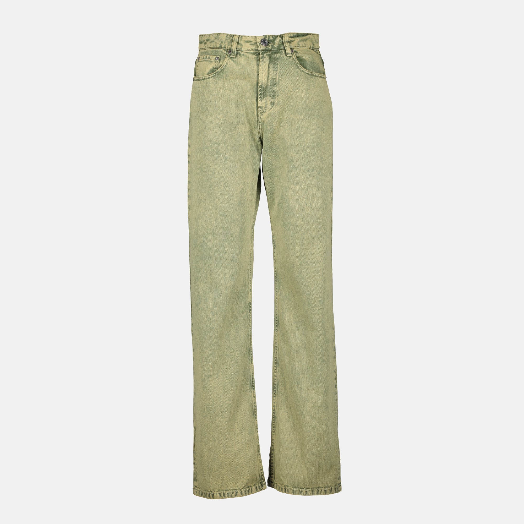 Pantalones Jeans de Pierna Ancha Ami PARIS Caqui Femme