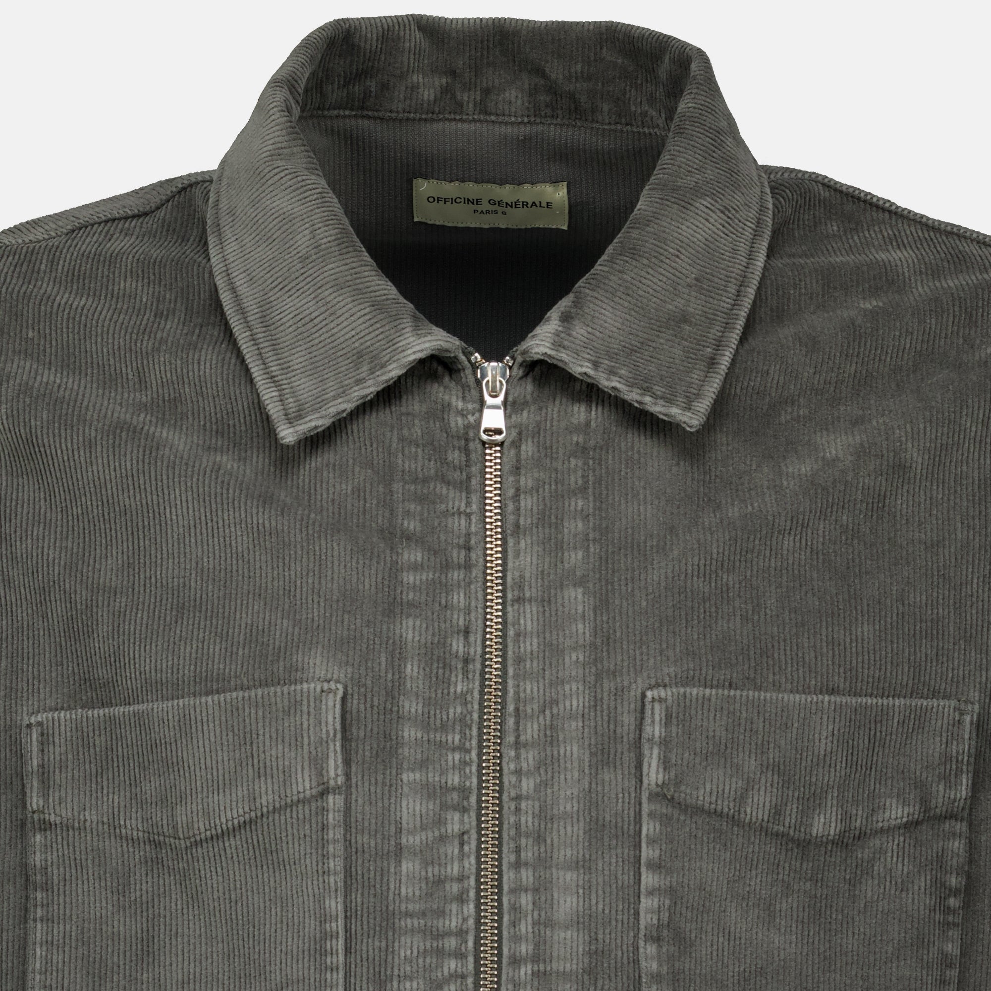 Vestes Grau Denim Overshirt Officine Générale Gris Homme