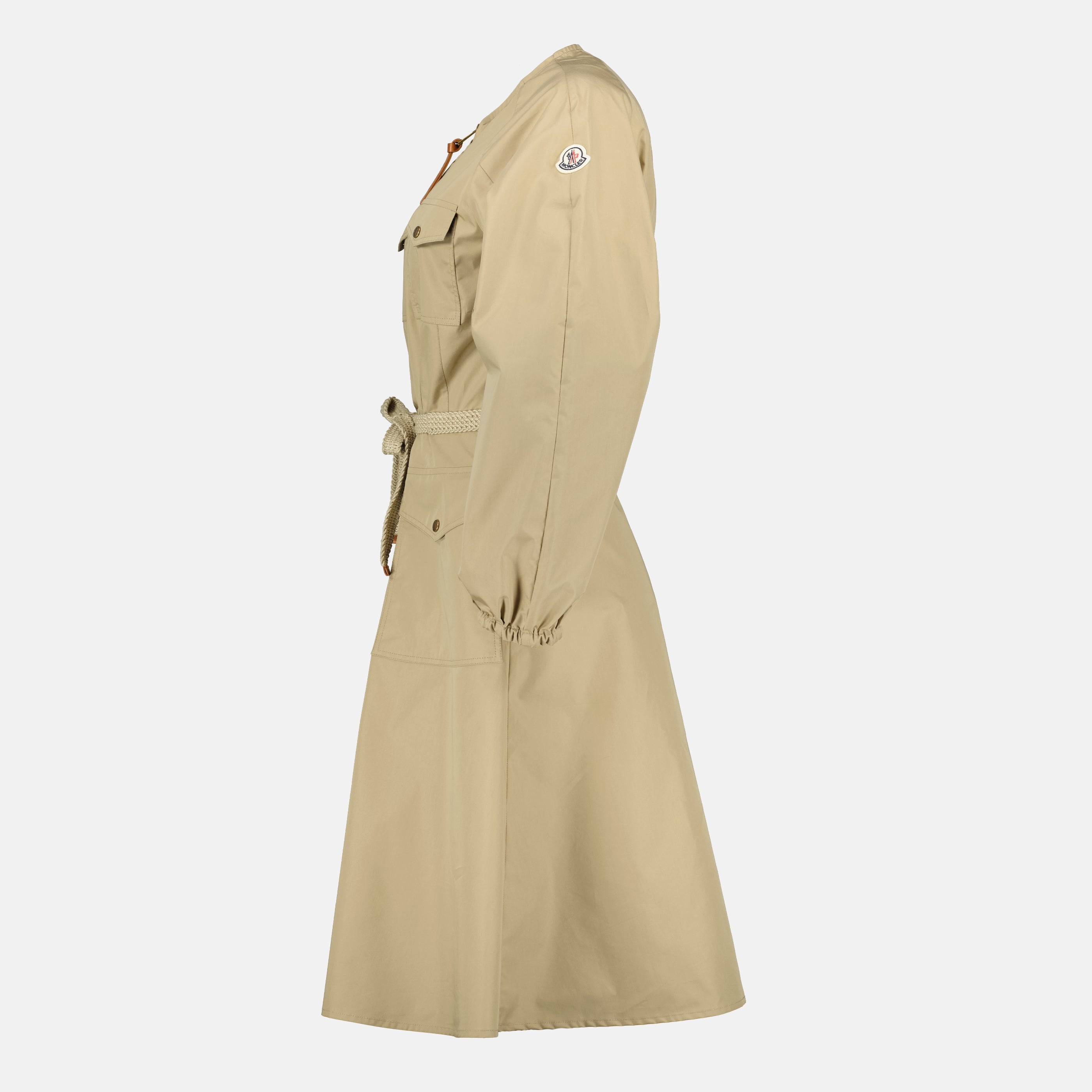 Robes Robe en popeline beige Moncler Beige Femme
