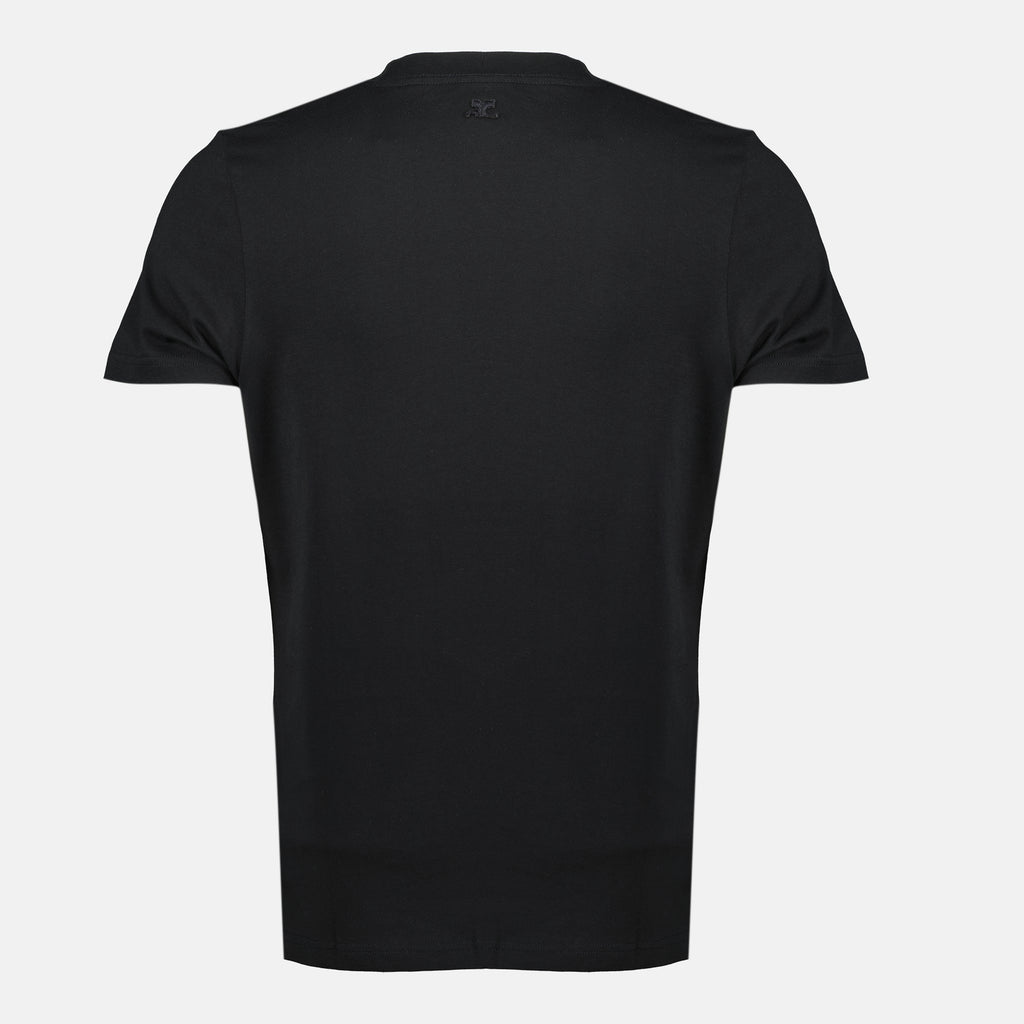 Image de l'article T-shirt noir en coton de la marque Courrèges pour Homme - Saison Printemps-Été 2026 - Vue de Dos