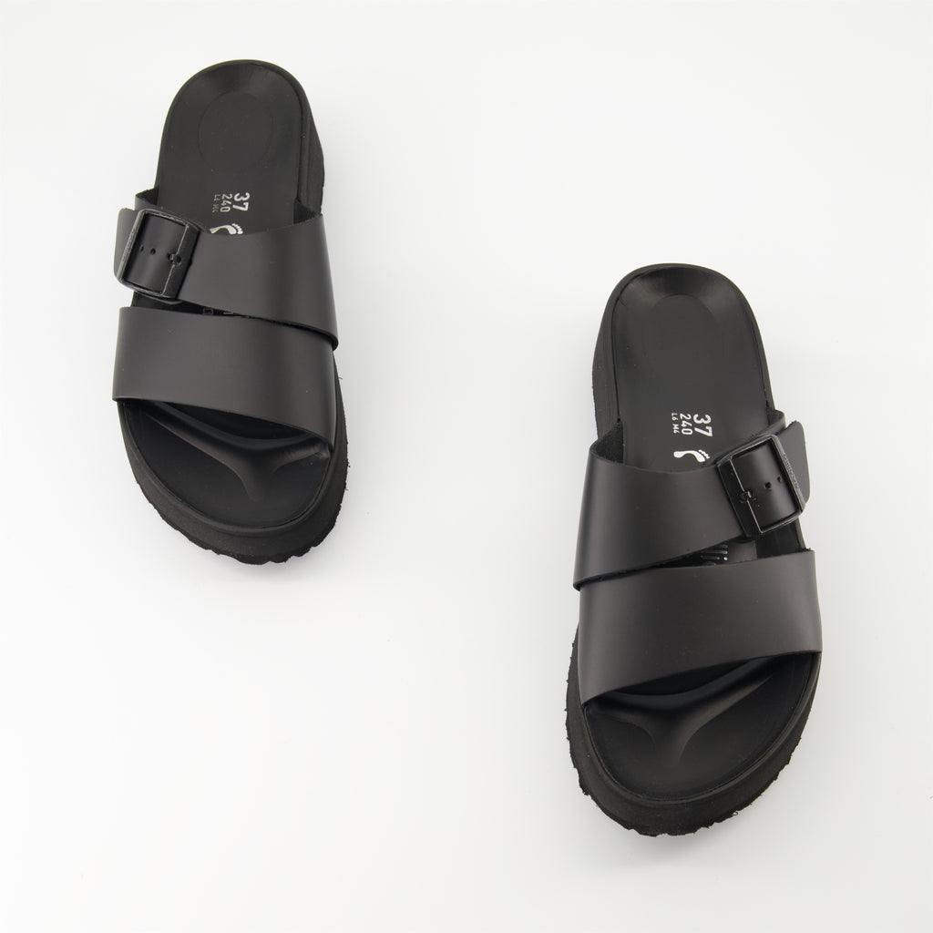 Chaussures ouvertes Sandales Almina Birkenstock Noir Femme