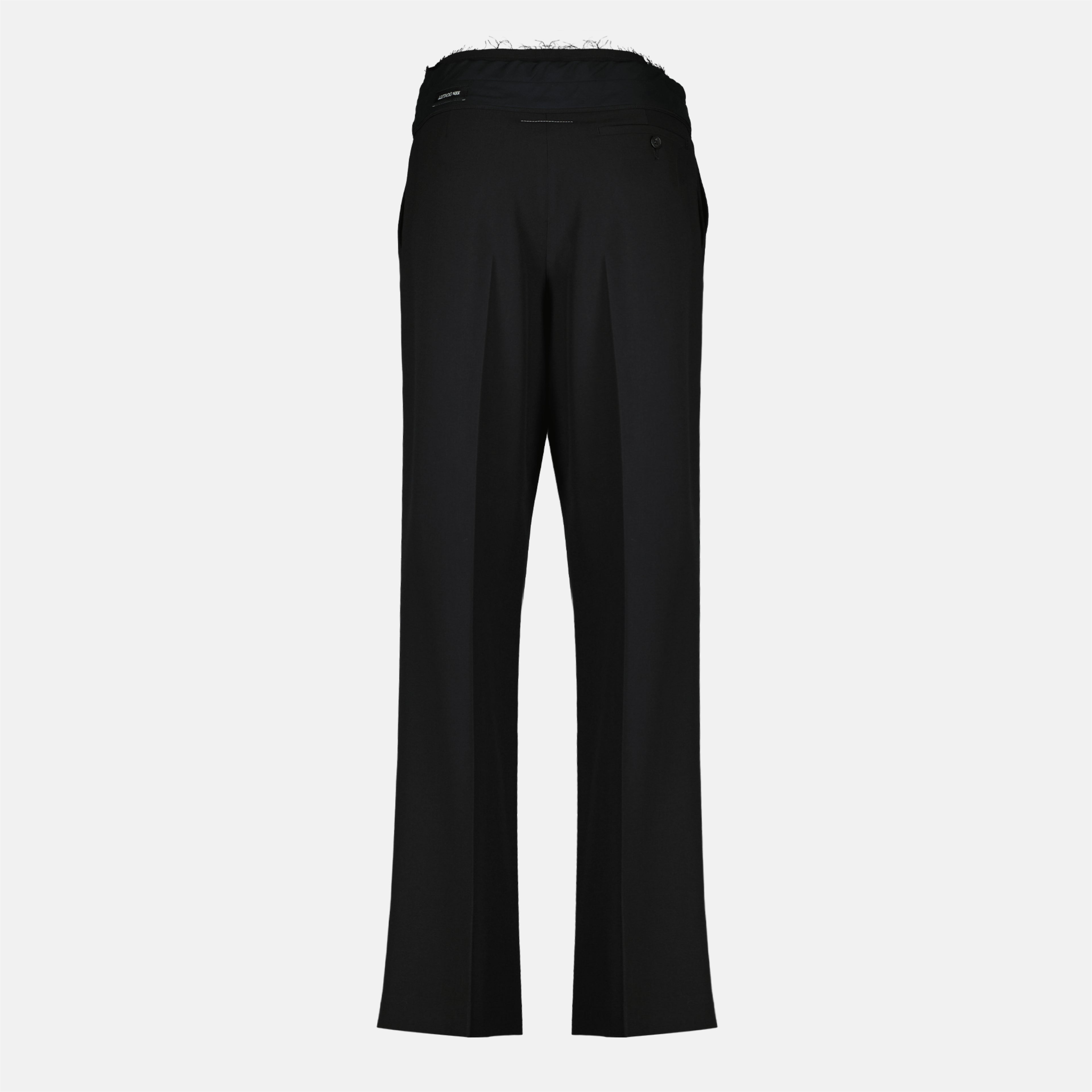 Pantalons 검은색 울 하이웨이스트 팬츠 Mm6 Noir Femme