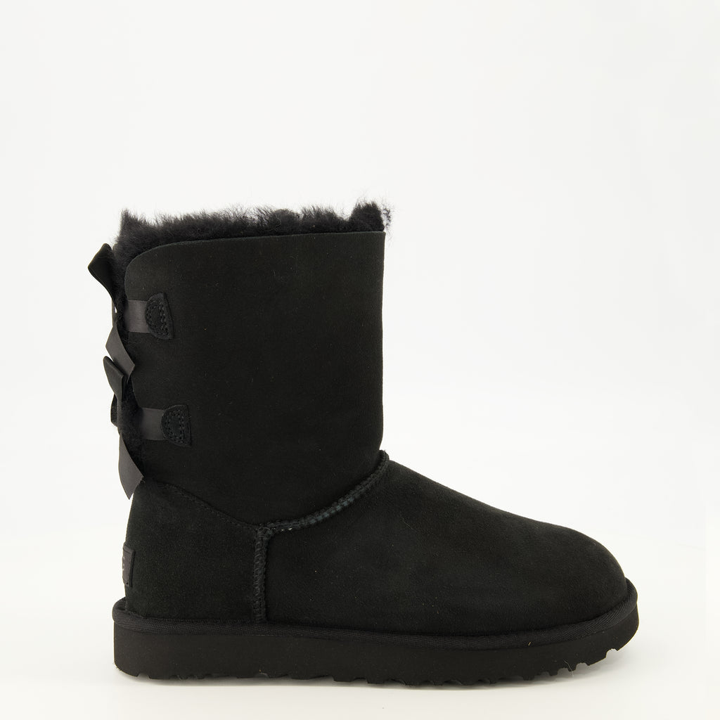 Bottes Bailey Bow II Schwarze Stiefel Ugg Noir Femme