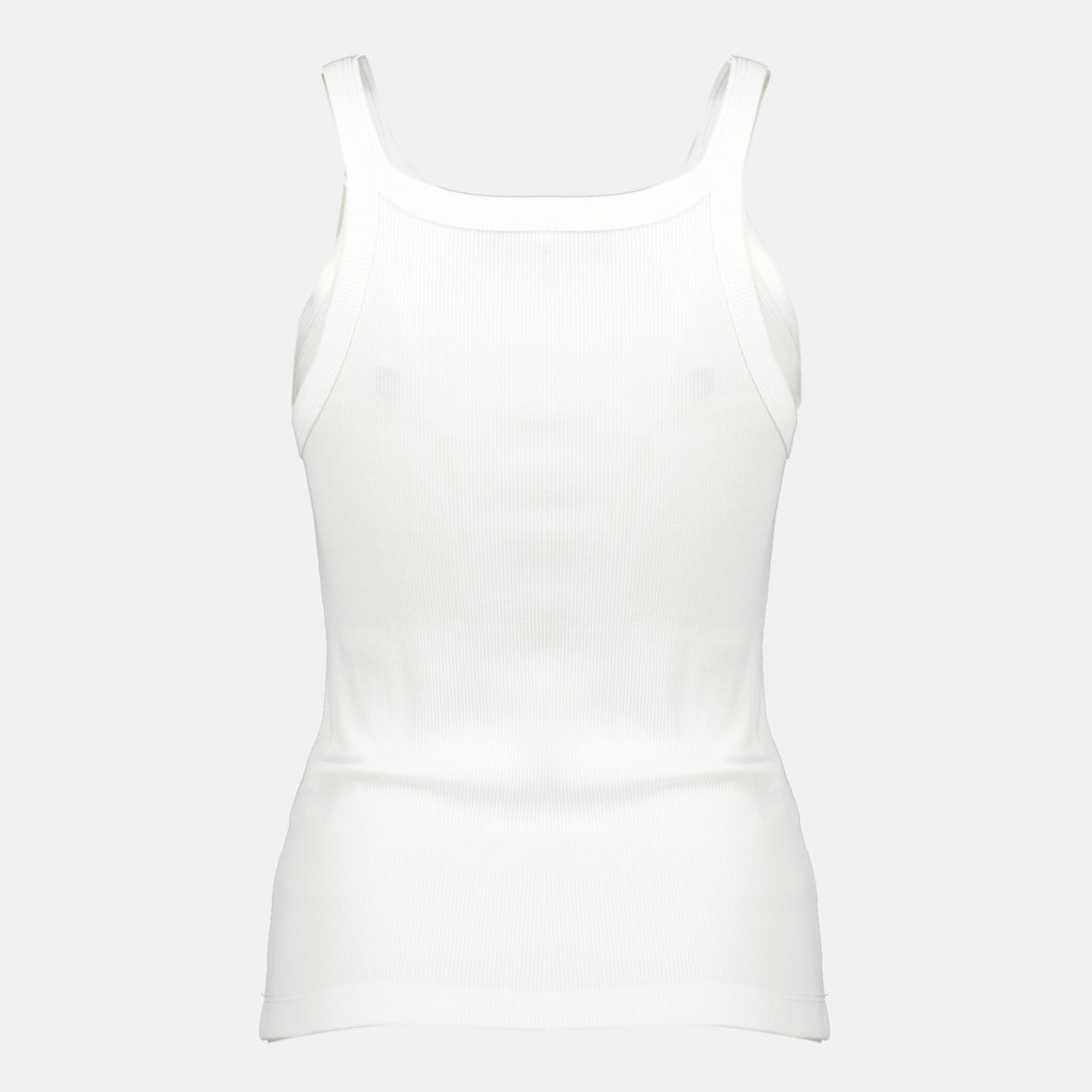 Tops Top in cotone bianco Fendi Roma Fendi Blanc Femme