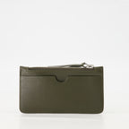 Petite maroquinerie Porte-cartes zippé AMI de coeur Ami PARIS Kaki Unisexe