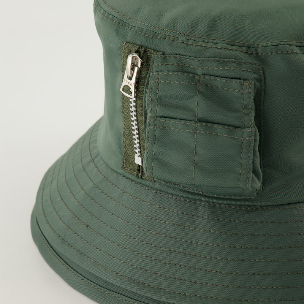 Hats, caps and beanies Bob à logo Sacai Green Homme