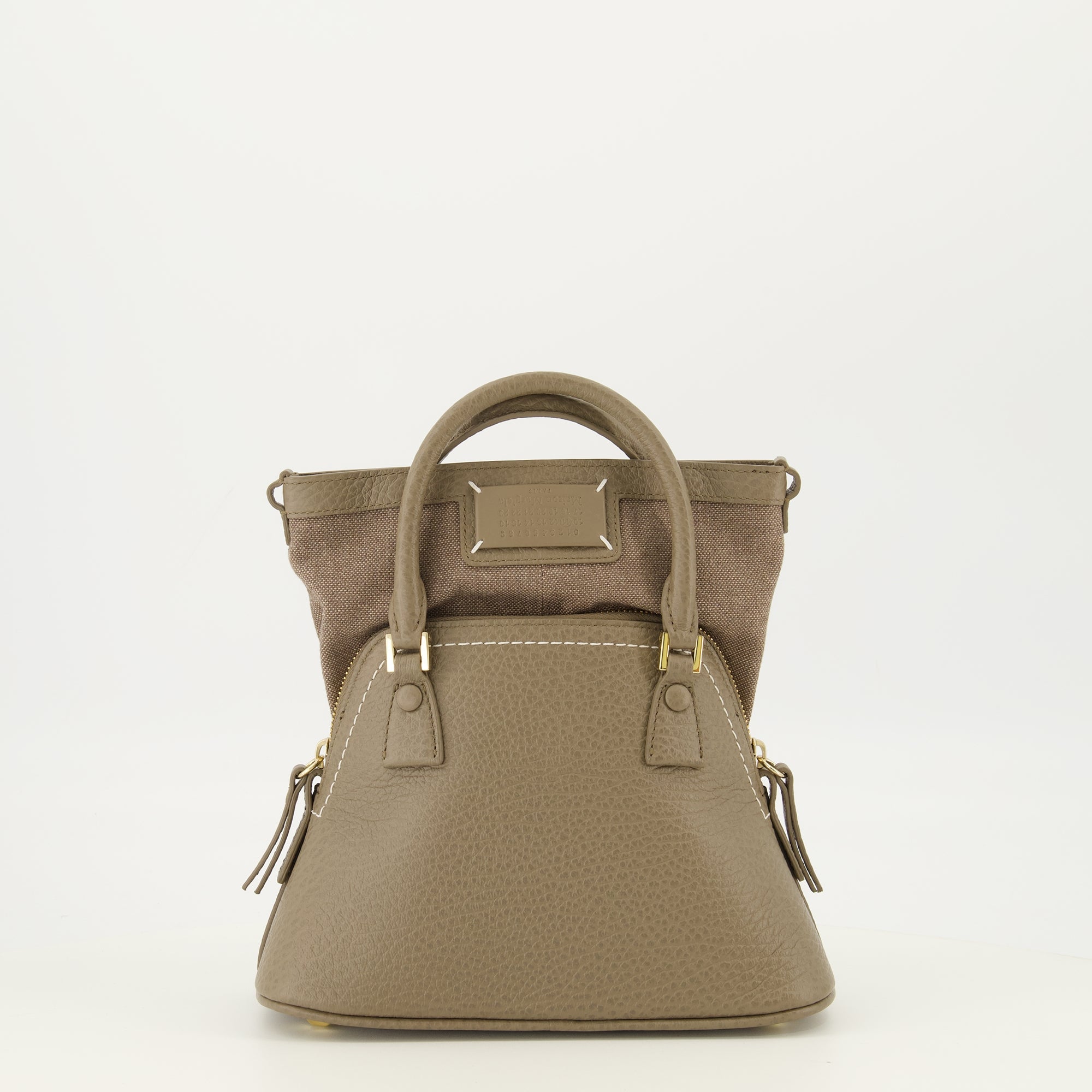 Sacs à main et épaule 5AC Micro Leather Bag in Brown Mm6 Marron Femme