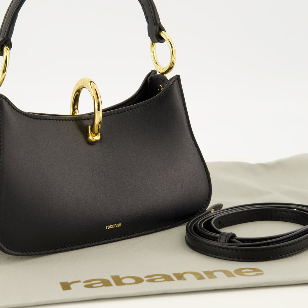 Sacs à main et épaule Mini borsa in pelle nera Rabanne Noir Femme