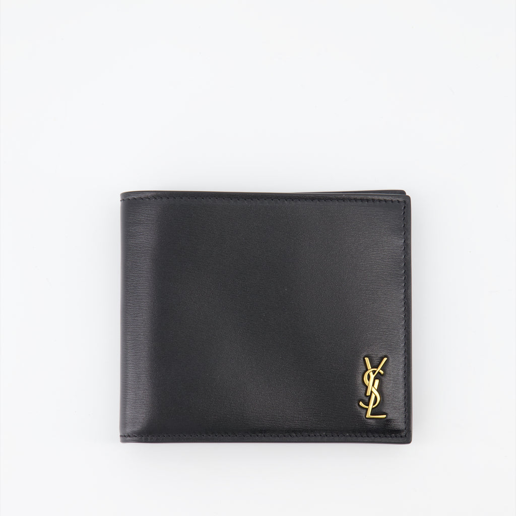 Small leather goods YSL wallet Saint Laurent Black Man