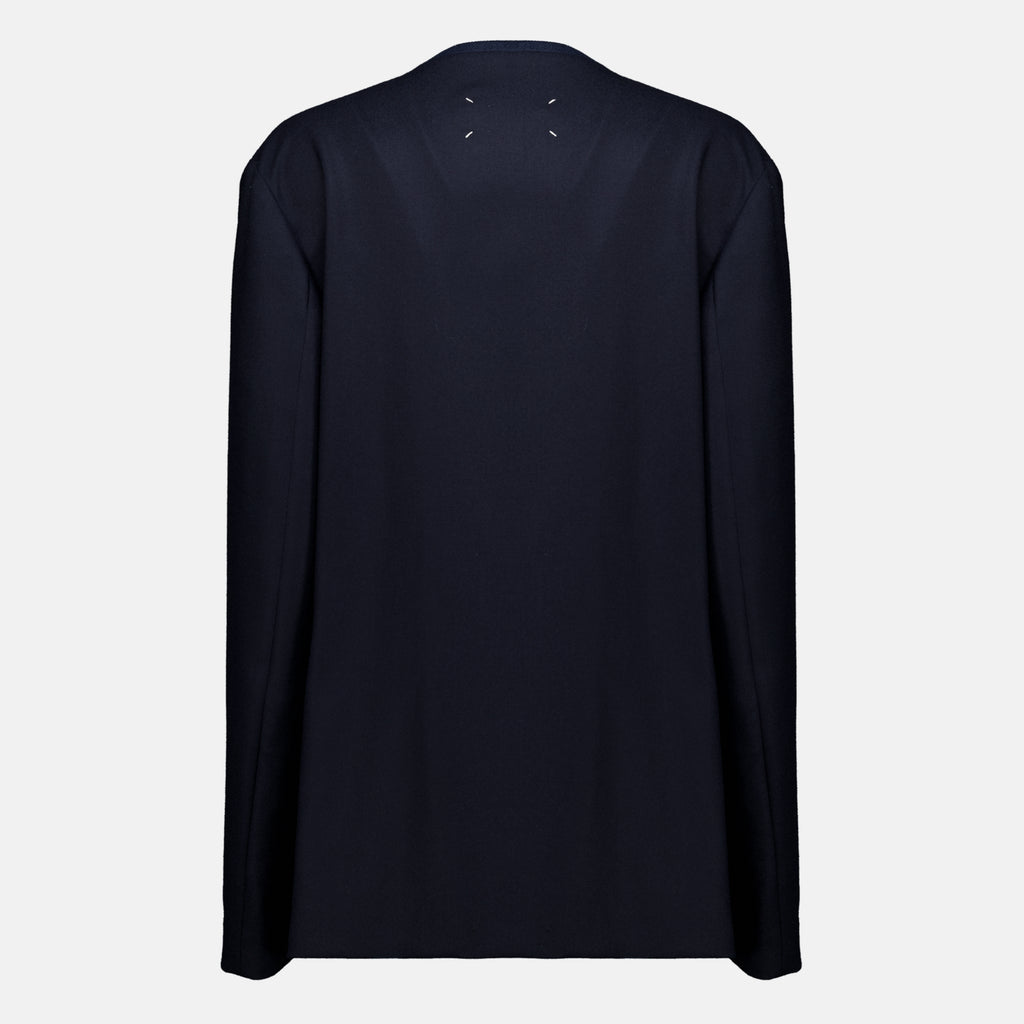 Vestes Navy Blue Wool Jacket Maison Margiela Bleu foncé Femme