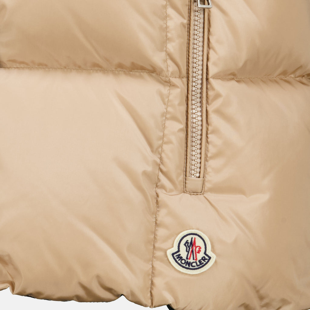 Vestes Macareux 베이지색 민소매 다운 자켓 Moncler Beige Femme