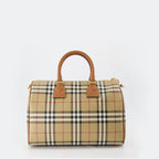 Sacs à main et épaule Sac Bowling à carreaux Burberry Beige Femme