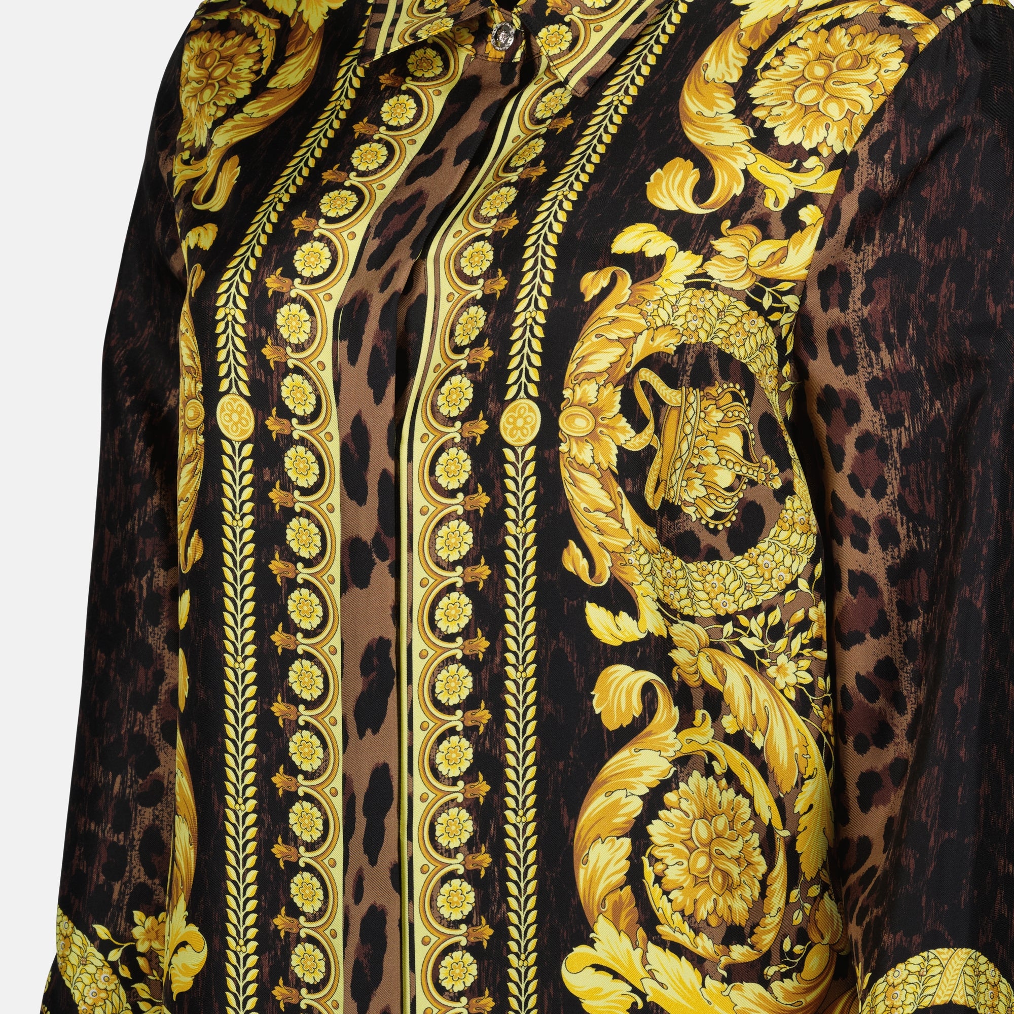 Chemises Chemise Wild Barocco Versace Jaune Femme
