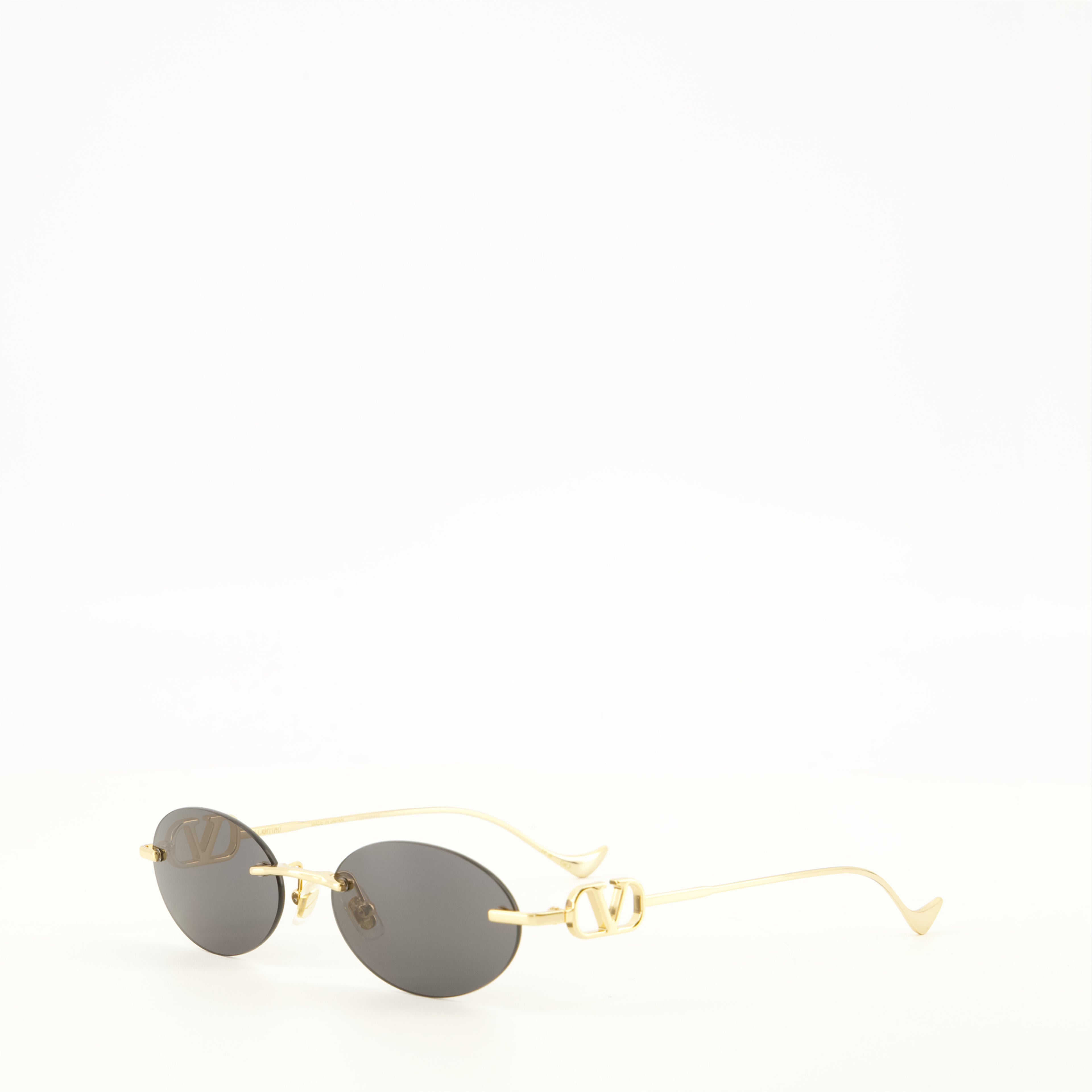 Lunettes Geometric Metal Glasses Valentino Garavani Doré Femme