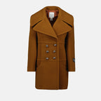 Imagen del abrigo de lana de la marca Patou para mujeres - Temporada Otoño-Invierno 2025 - Vista Frontal