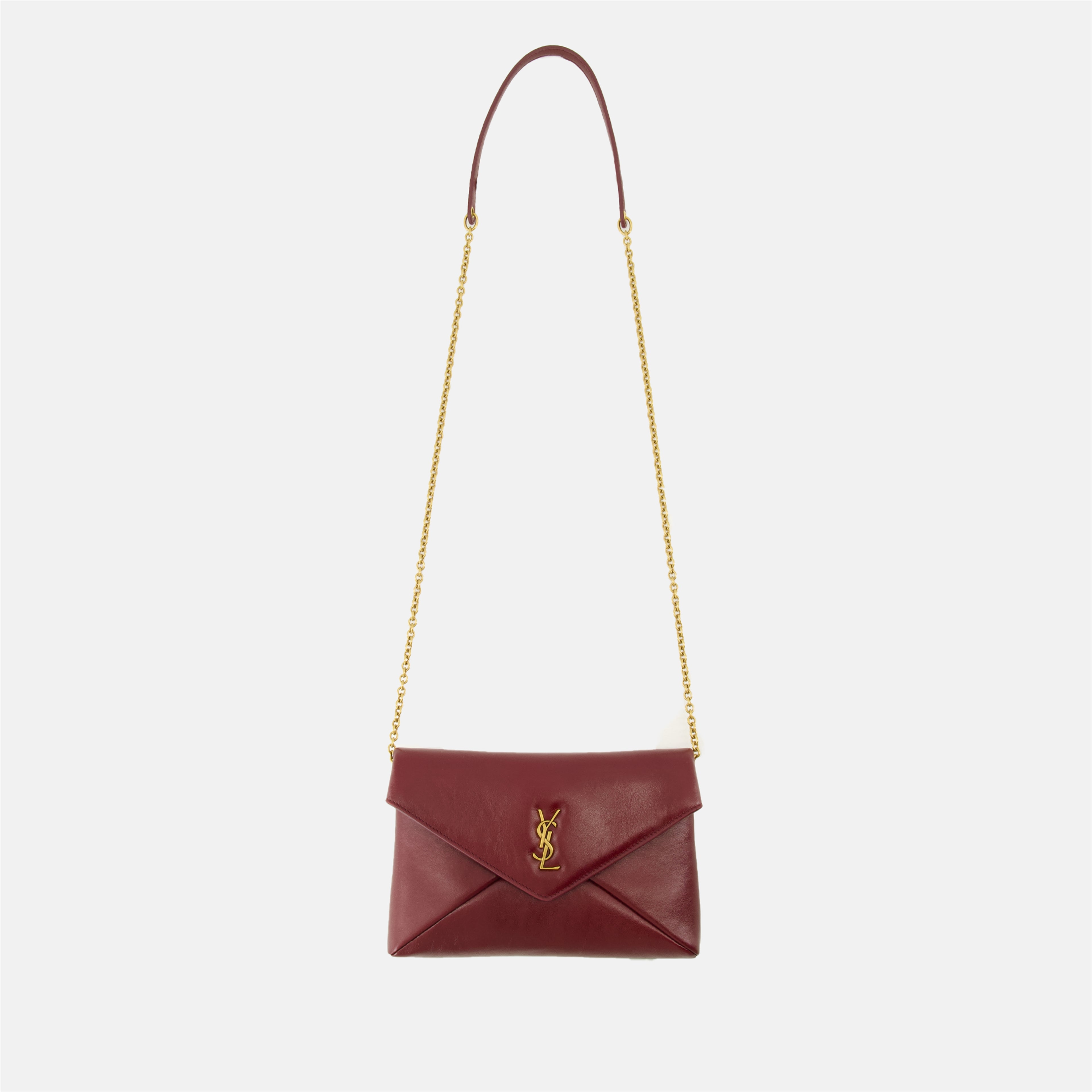 Sacs à main et épaule Cassandre Clutch Saint Laurent Rouge Femme