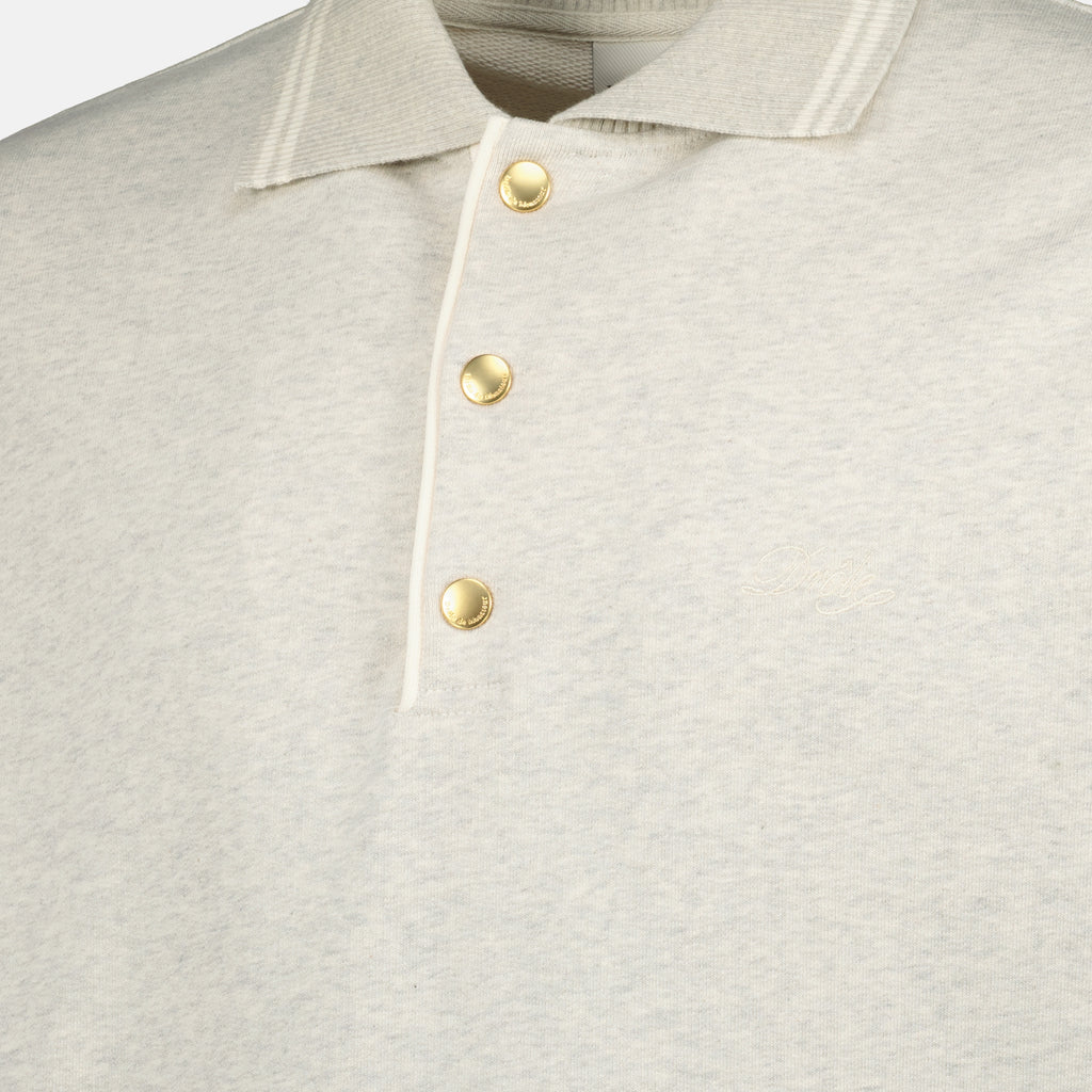 Polos Polo a Maniche Lunghe Drôle Drole De Monsieur Gris Homme