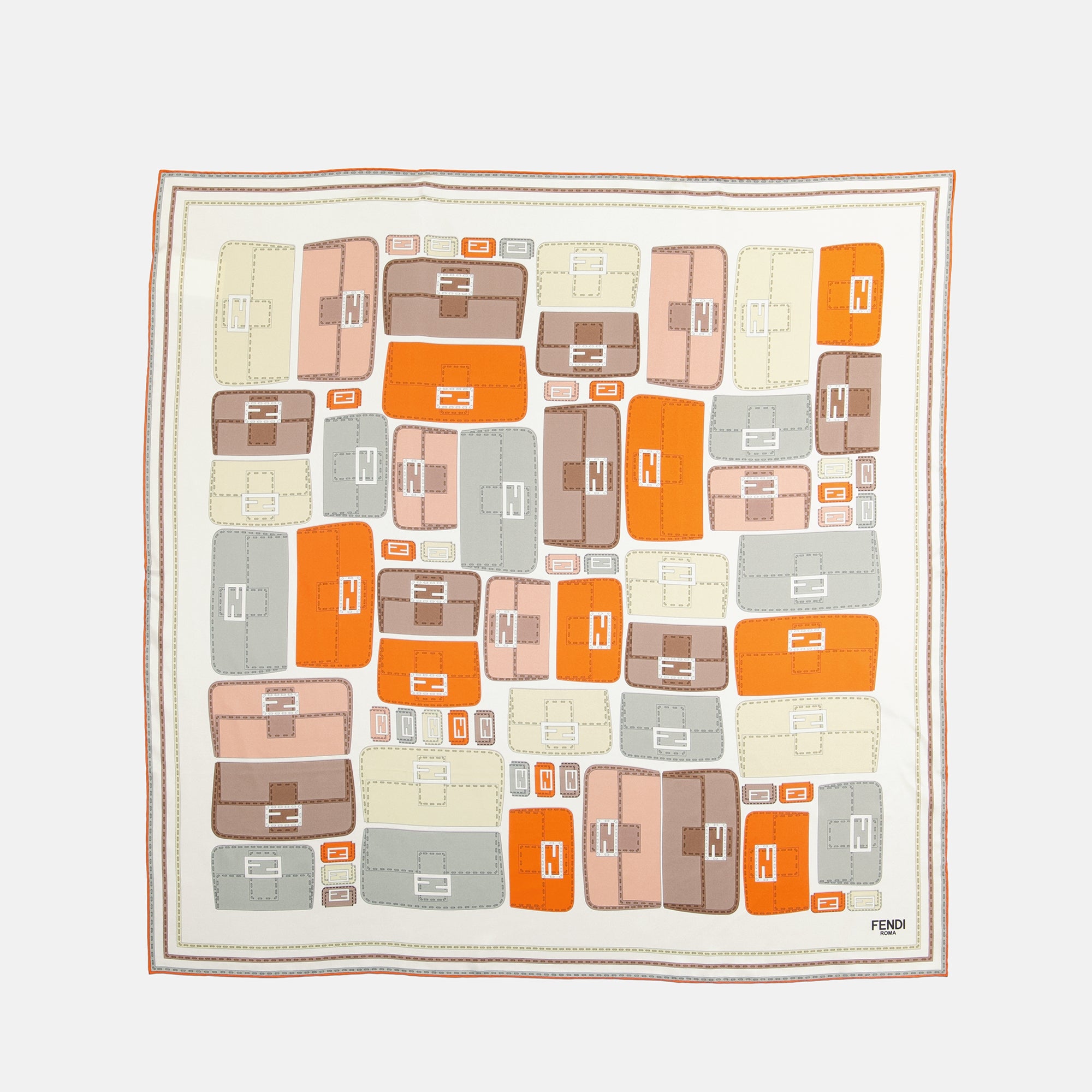 Scarves and gloves Baguette Scarf Fendi Orange Femme