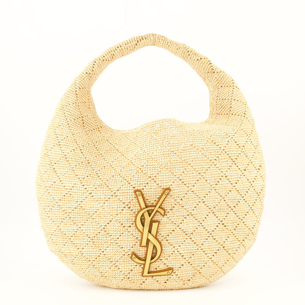 Sacs à main et épaule 아이카레 호보 백 베이지 라피아 Saint Laurent Beige Femme
