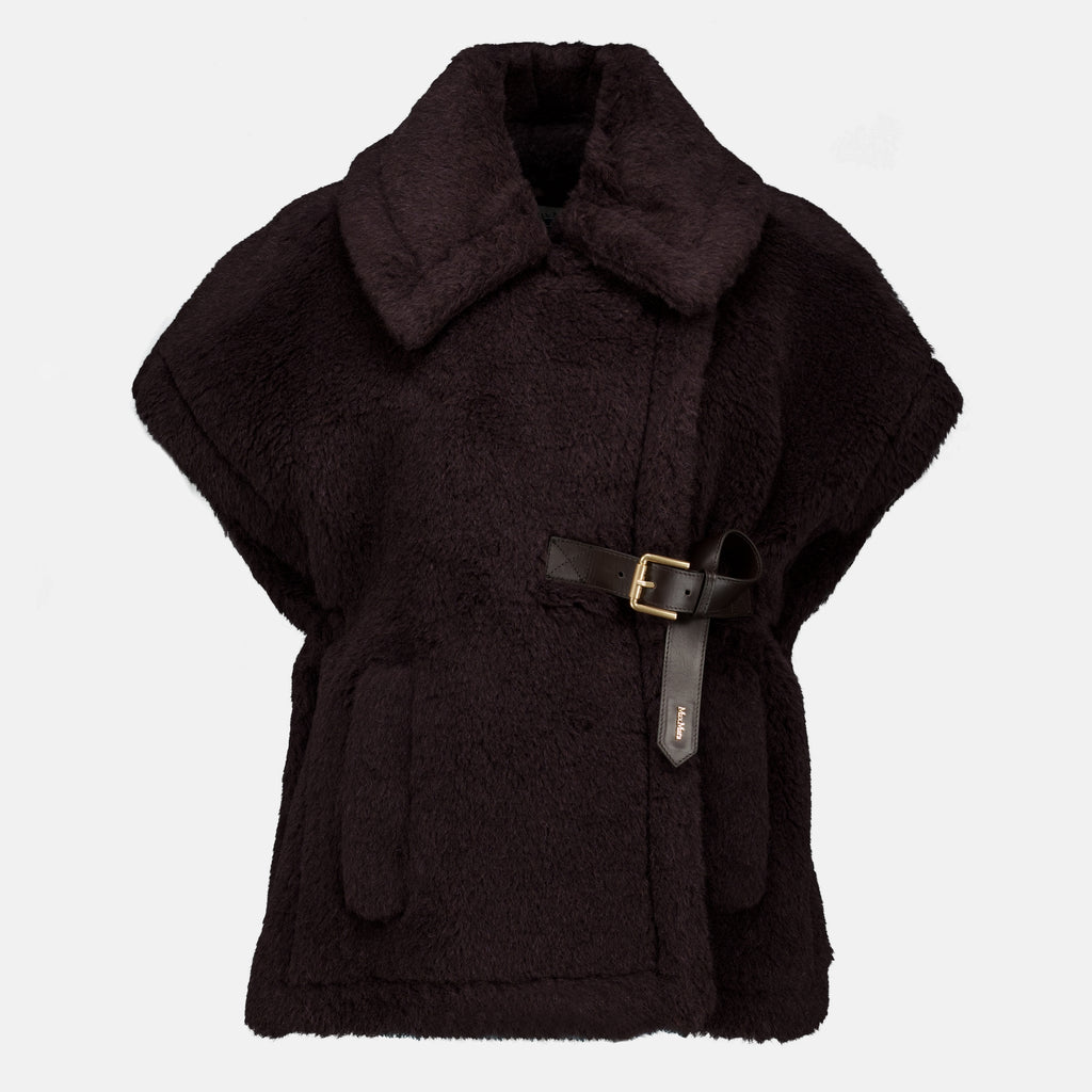 Vestes Cape en Teddy marron Max Mara Marron Femme