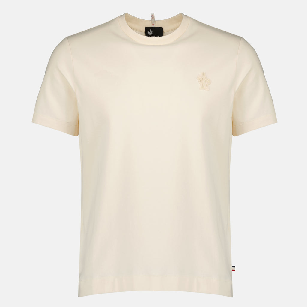 T-shirts Set di tre t-shirt in cotone nero, beige e khaki Moncler Grenoble Multicolore Homme