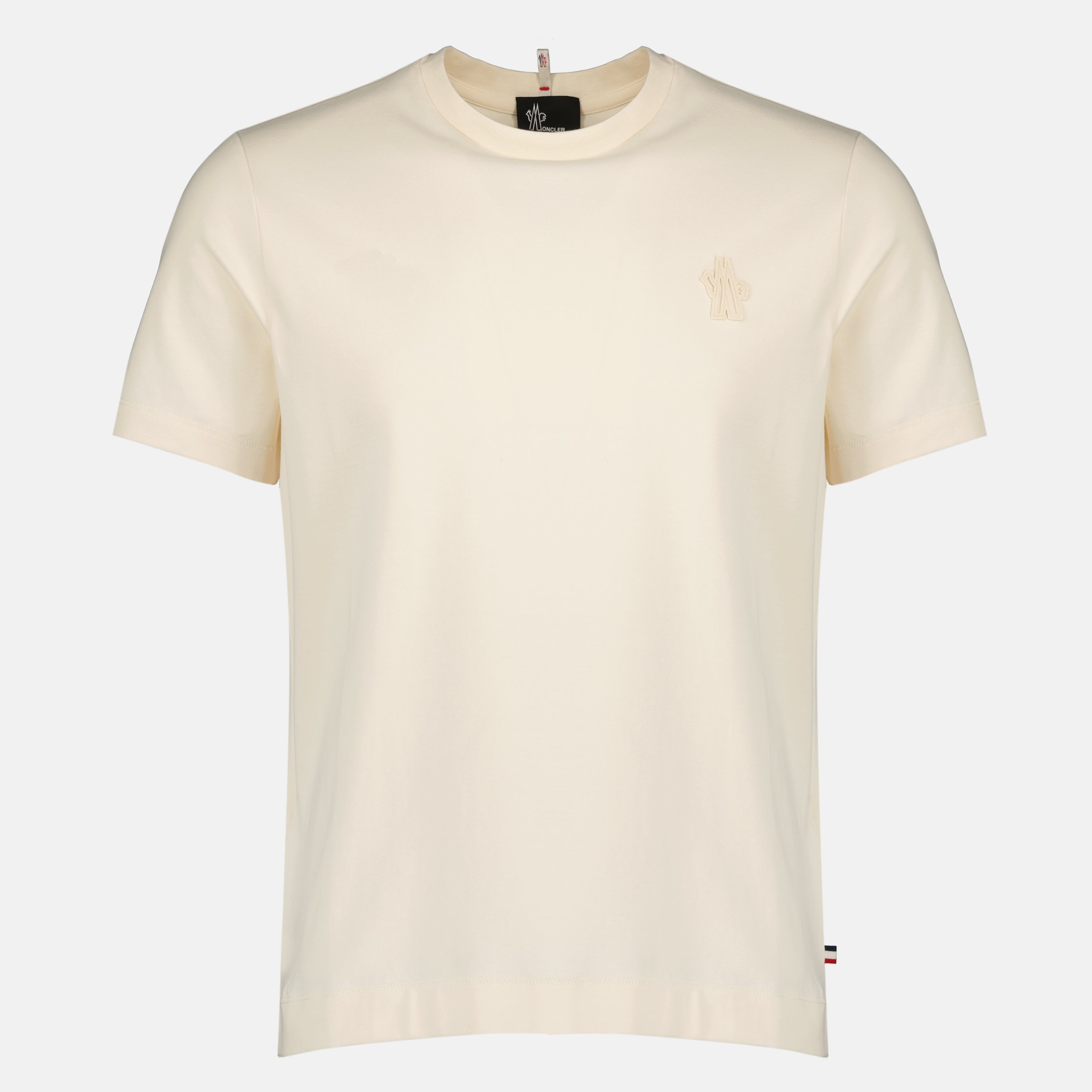 T-shirts Lot de trois t-shirts en coton noir, beige et kaki Moncler Grenoble Multicolore Homme