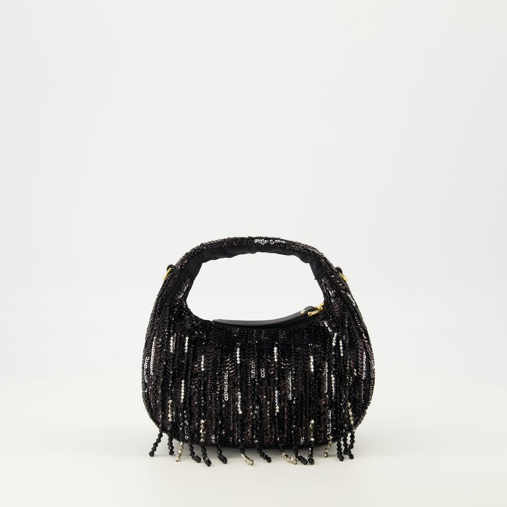 Sacs à main et épaule 미니 원더 스퀸 백 Miu Miu Noir Femme