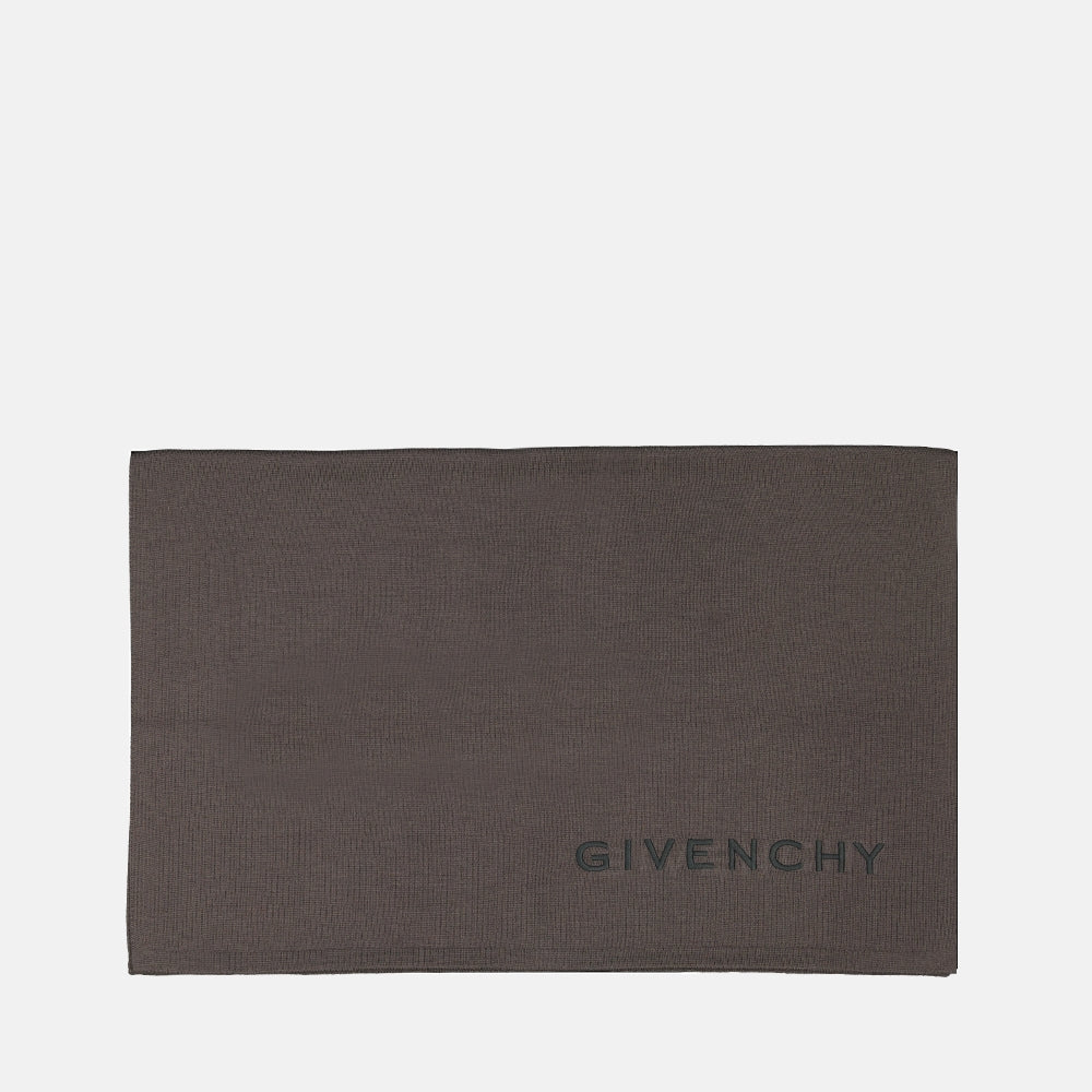 Lenços e luvas Cachecol 4G Givenchy Cinza Unissex