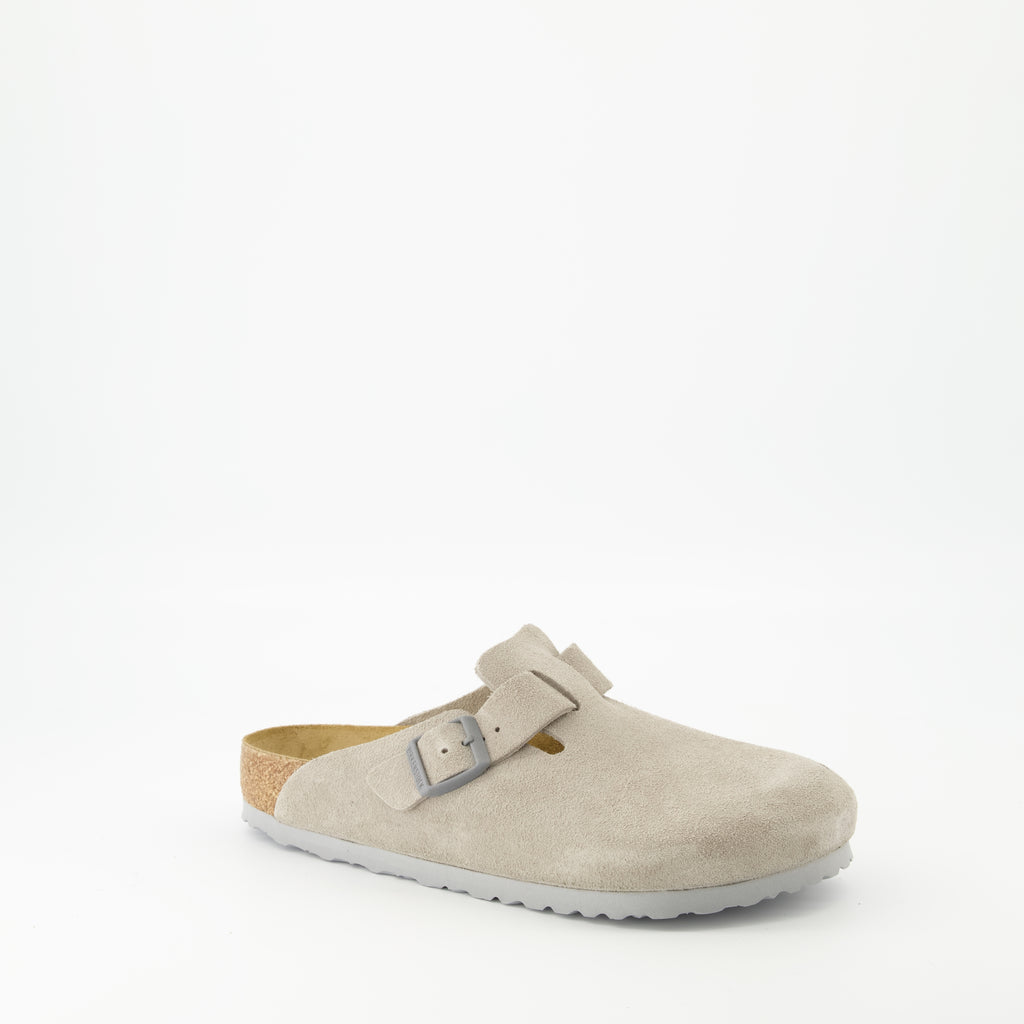Chaussures ouvertes Mules Boston Birkenstock Beige Homme