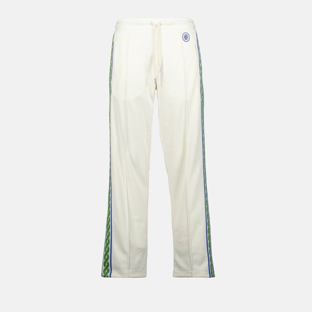 Pantalons Pantalon de survêtement Track Tressé Drole De Monsieur Blanc Homme