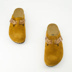 Chaussures ouvertes Mules Boston Braided Birkenstock Marron Femme