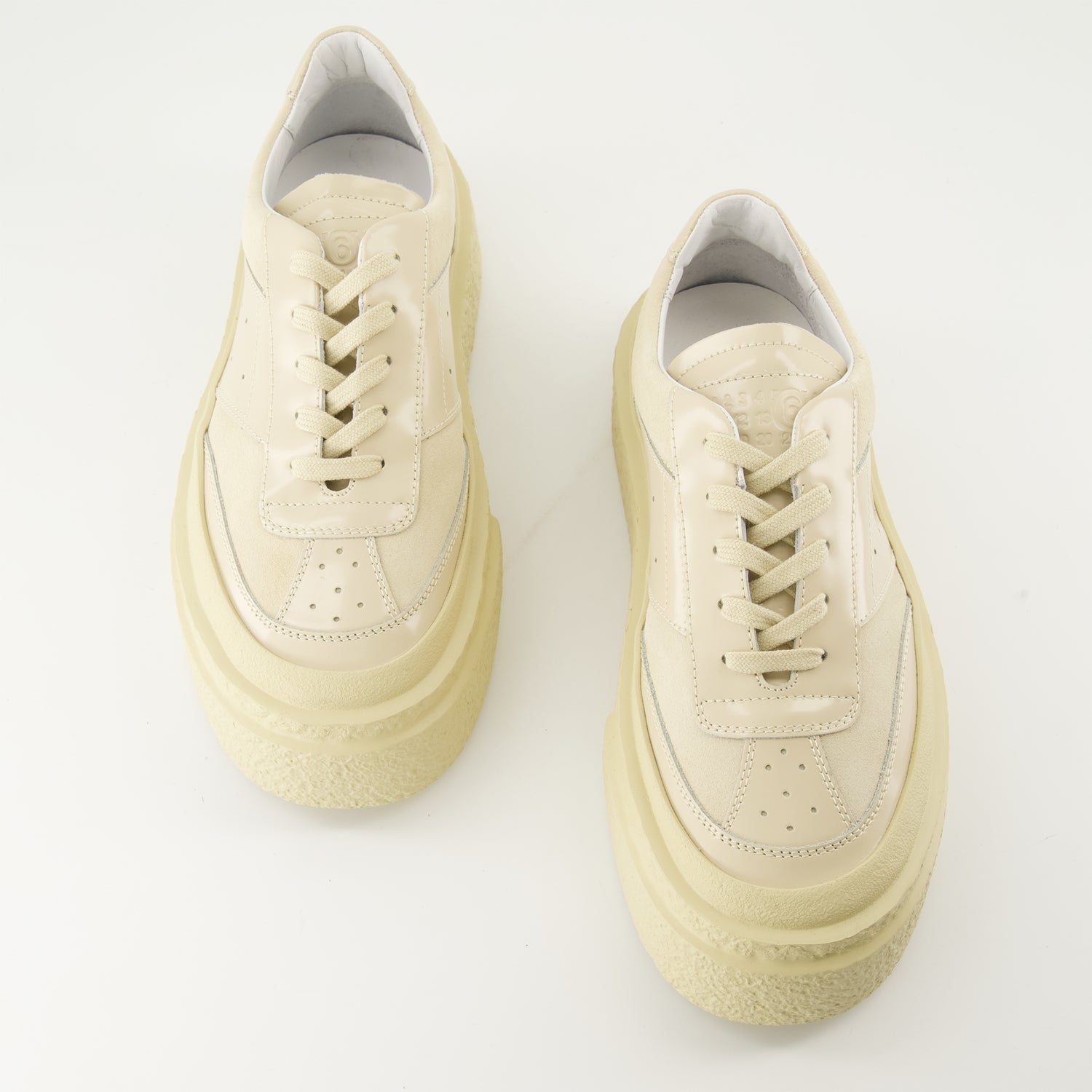 Sneakers Platform Sneakers Mm6 Beige Femme