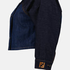 Jackets Veste courte en jean Fendi Dark blue Femme