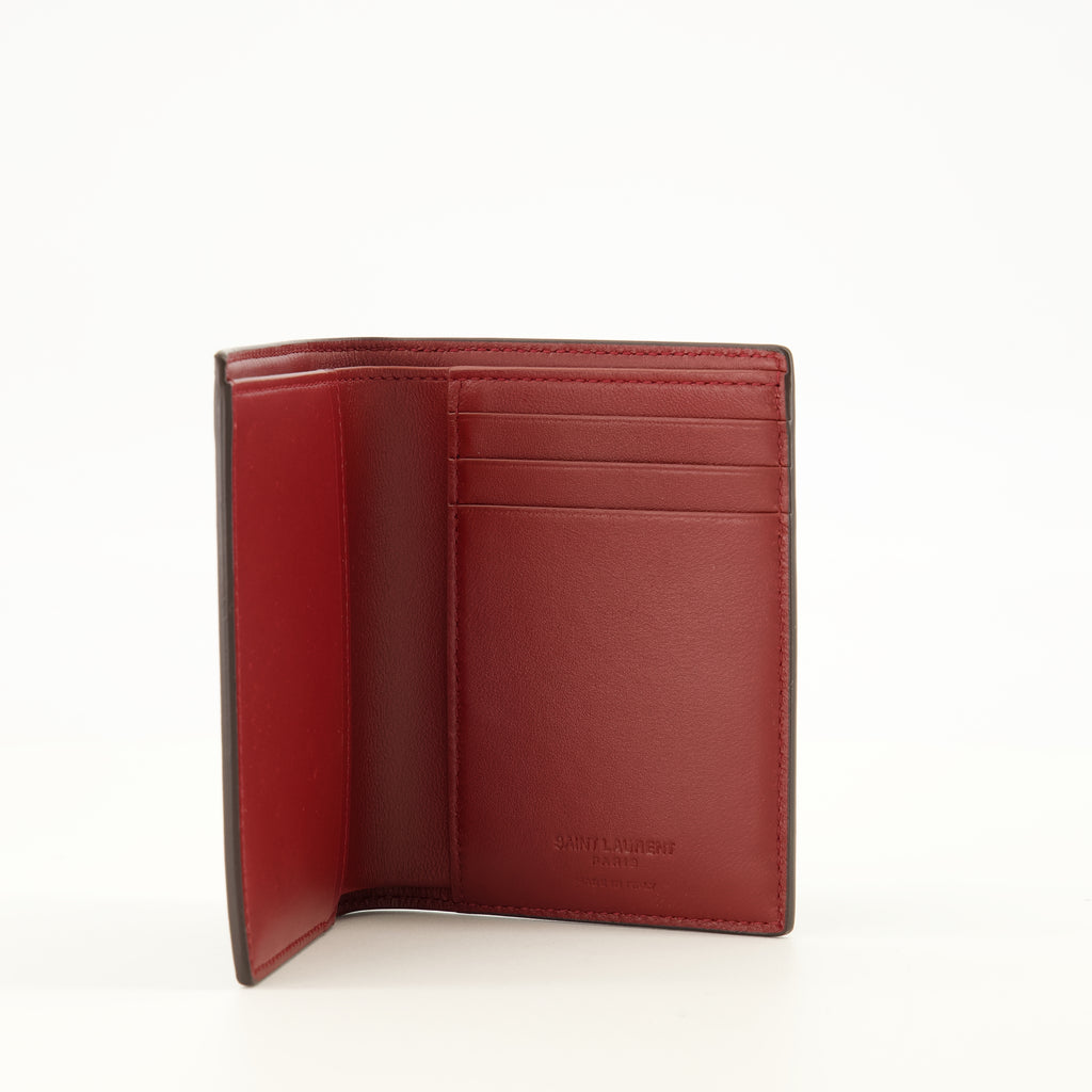 Petite maroquinerie Brown Leather Saint Laurent Paris Wallet Saint Laurent Marron Homme