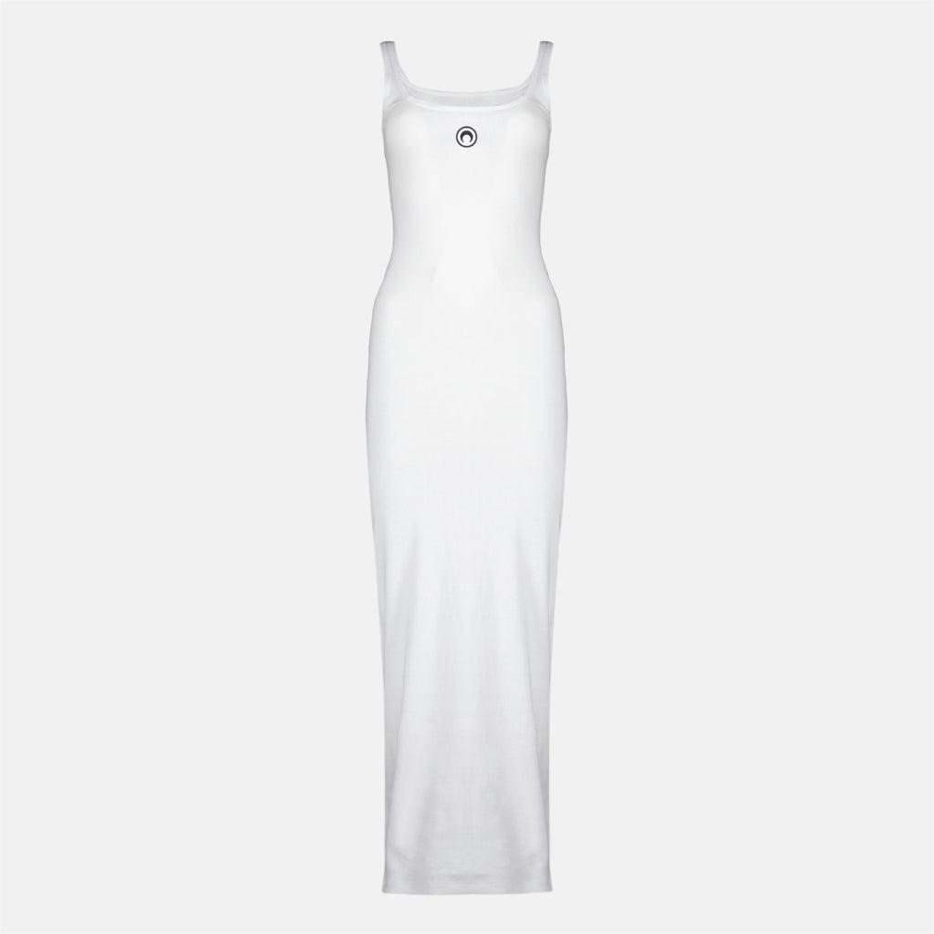 Robes Robe longue en coton blanche Marine Serre Blanc Femme