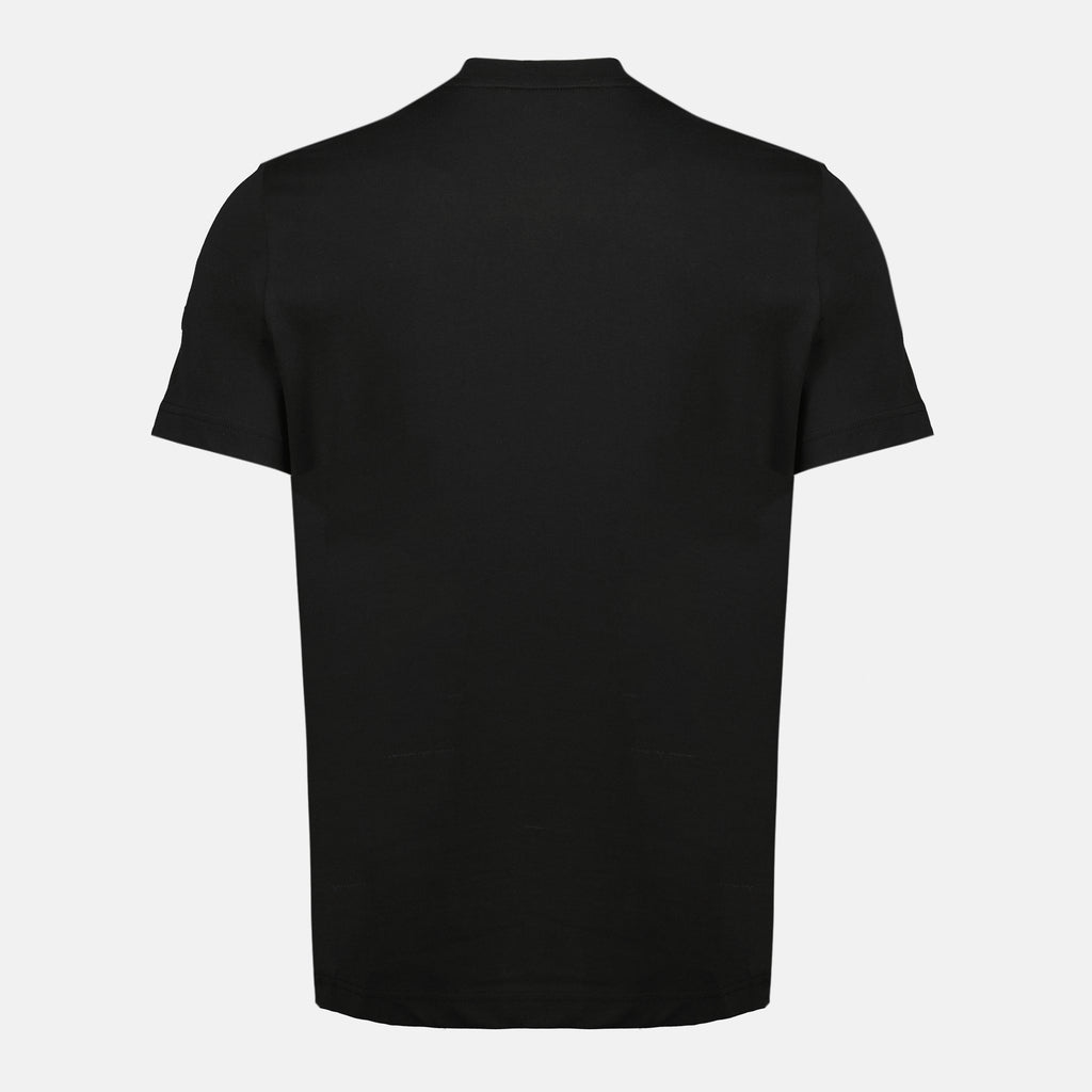 Image de l'article T-shirt à logo noir de la marque Moncler pour Homme - Saison Printemps-Été 2026 - Vue de Dos
