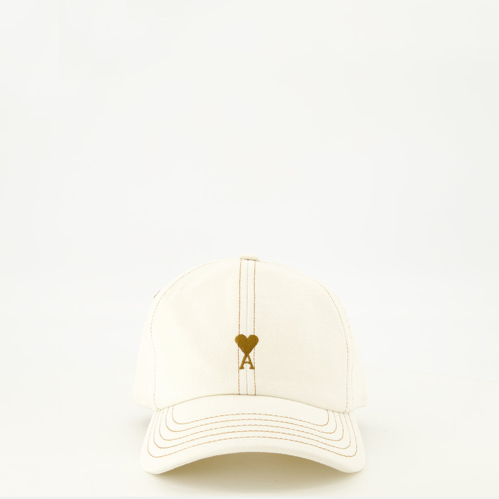 Chapeaux, casquettes et bonnets AMI Heart Beige Cap Ami PARIS Beige Unisexe