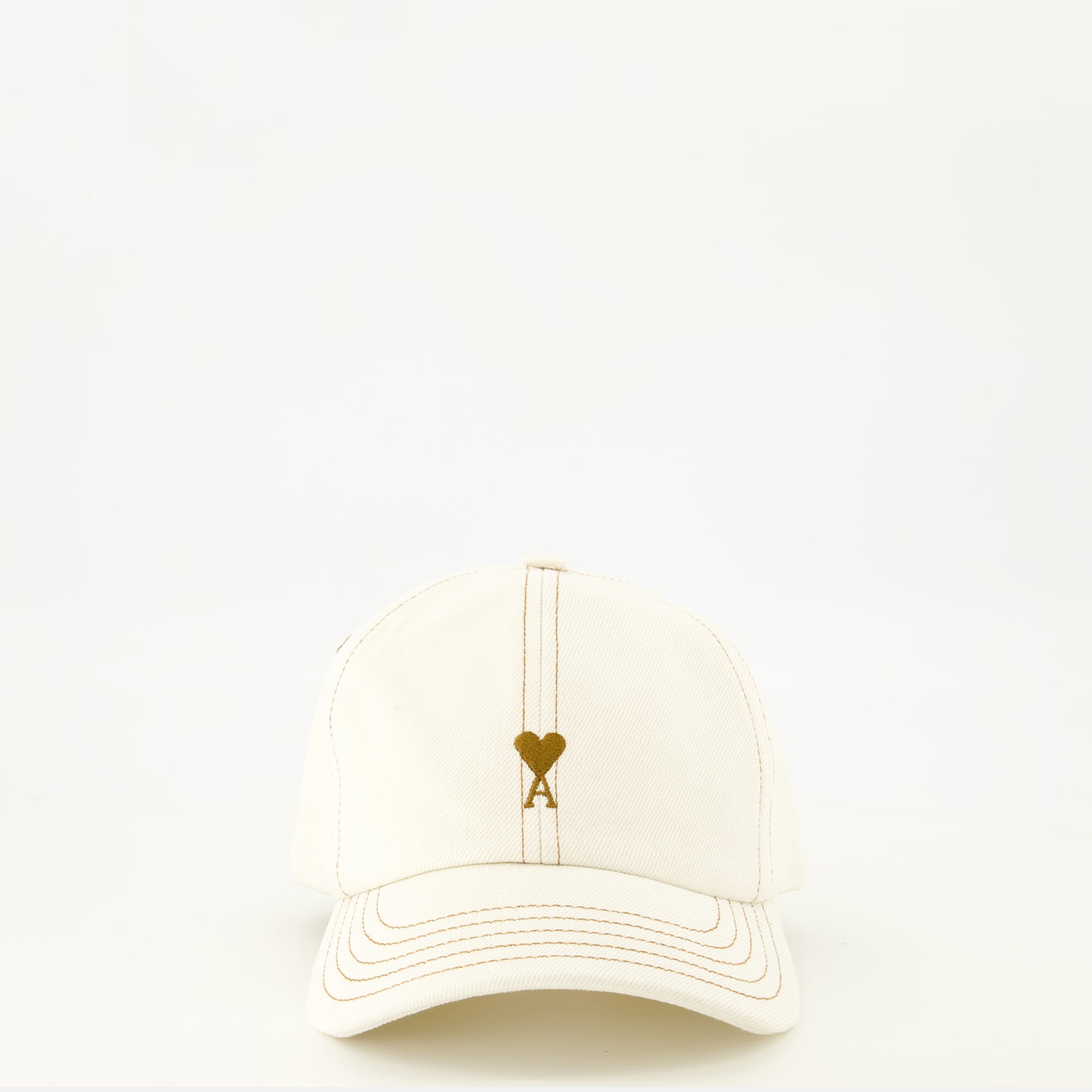 Chapeaux, casquettes et bonnets AMI Heart Beige Cap Ami PARIS Beige Unisexe